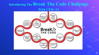 Introducing The Break The Code Challenge
With CEH v11
10
 