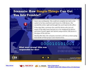 http://ceh.vn   http://i-train.com.vn
                CEH, MCITP, CCNA, CCNP, VMware sPhere, LPI, Web Design
 
