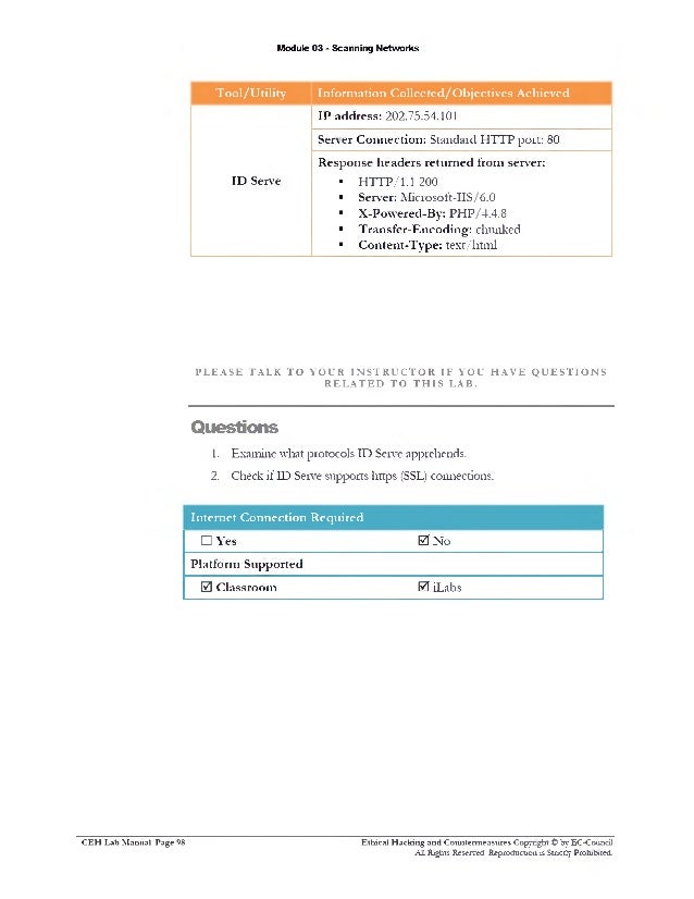 Ceh V8 Labs Module 03 Scanning Networks