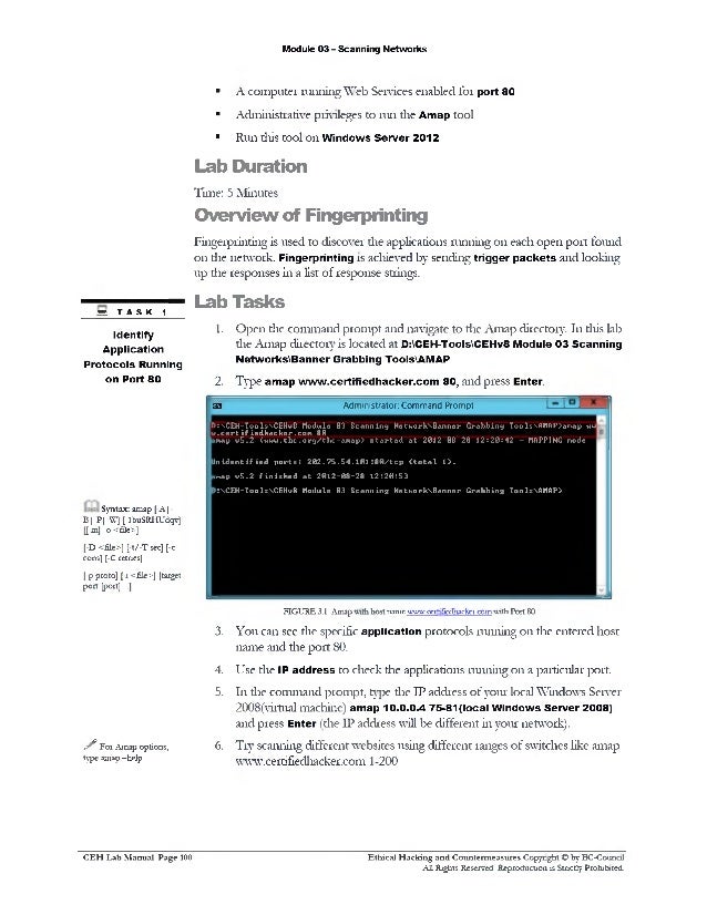 Ceh V8 Labs Module 03 Scanning Networks
