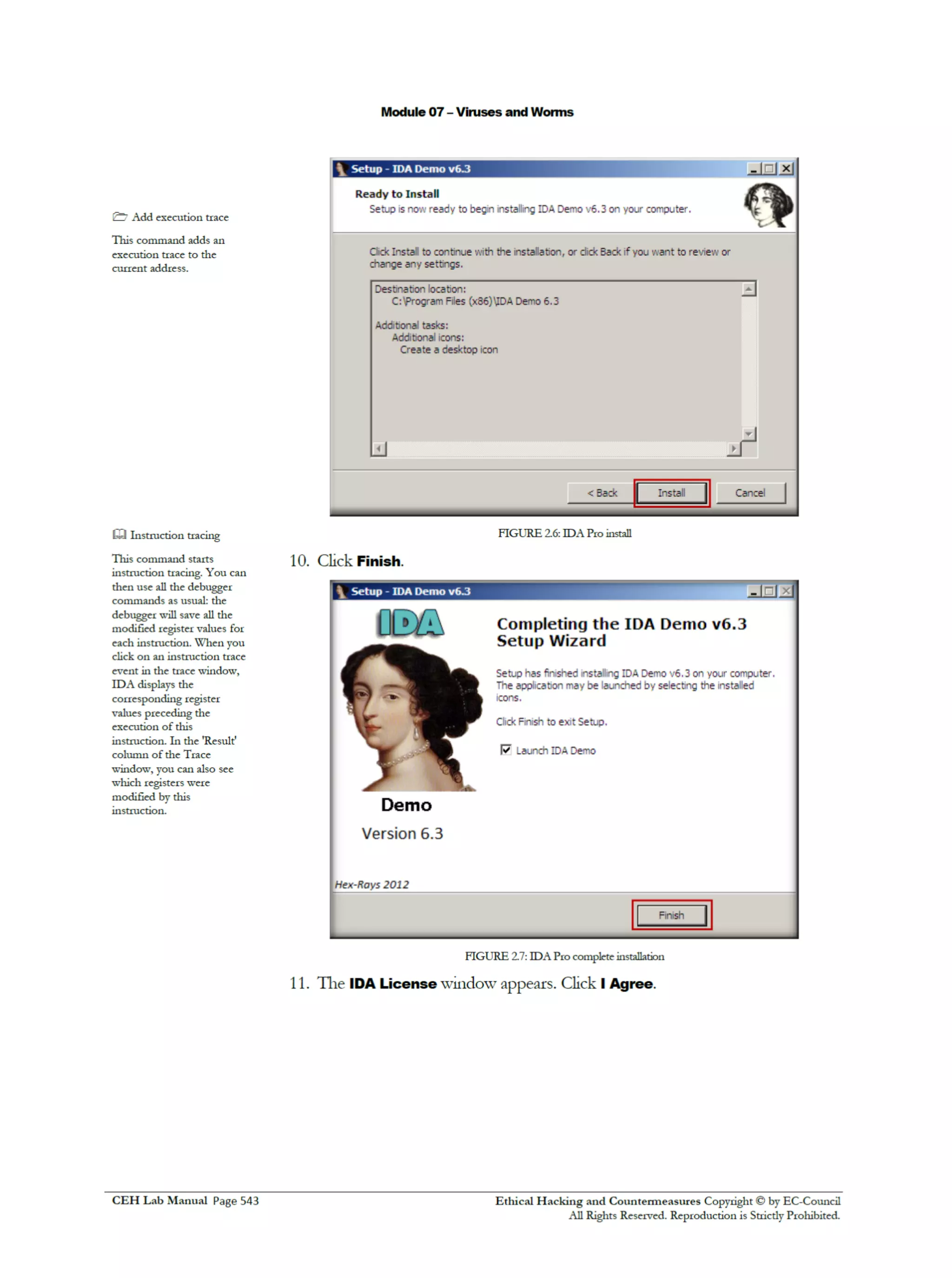 Cehv8 Labs - Module07: Viruses and Worms.