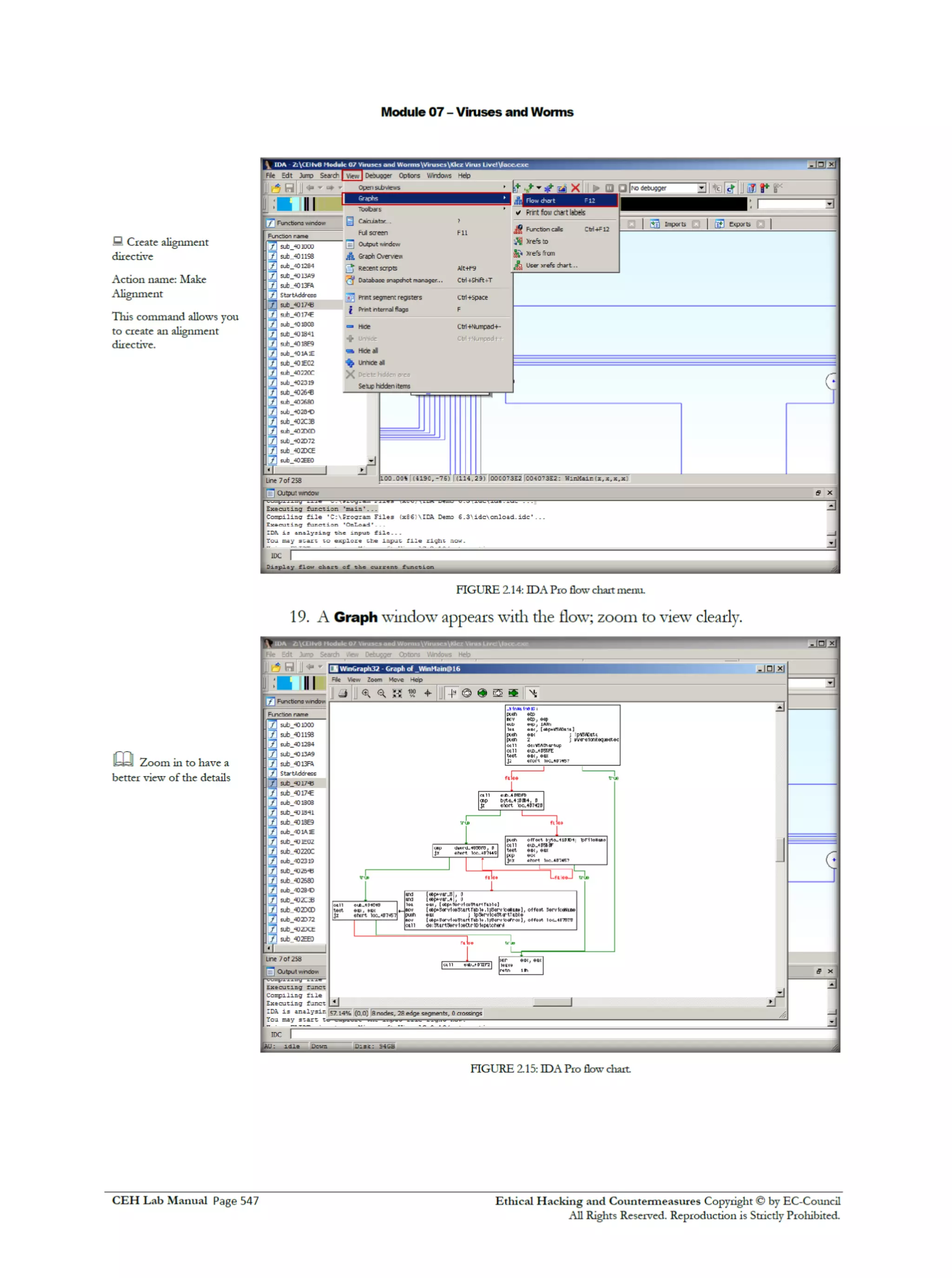 Cehv8 Labs - Module07: Viruses and Worms.