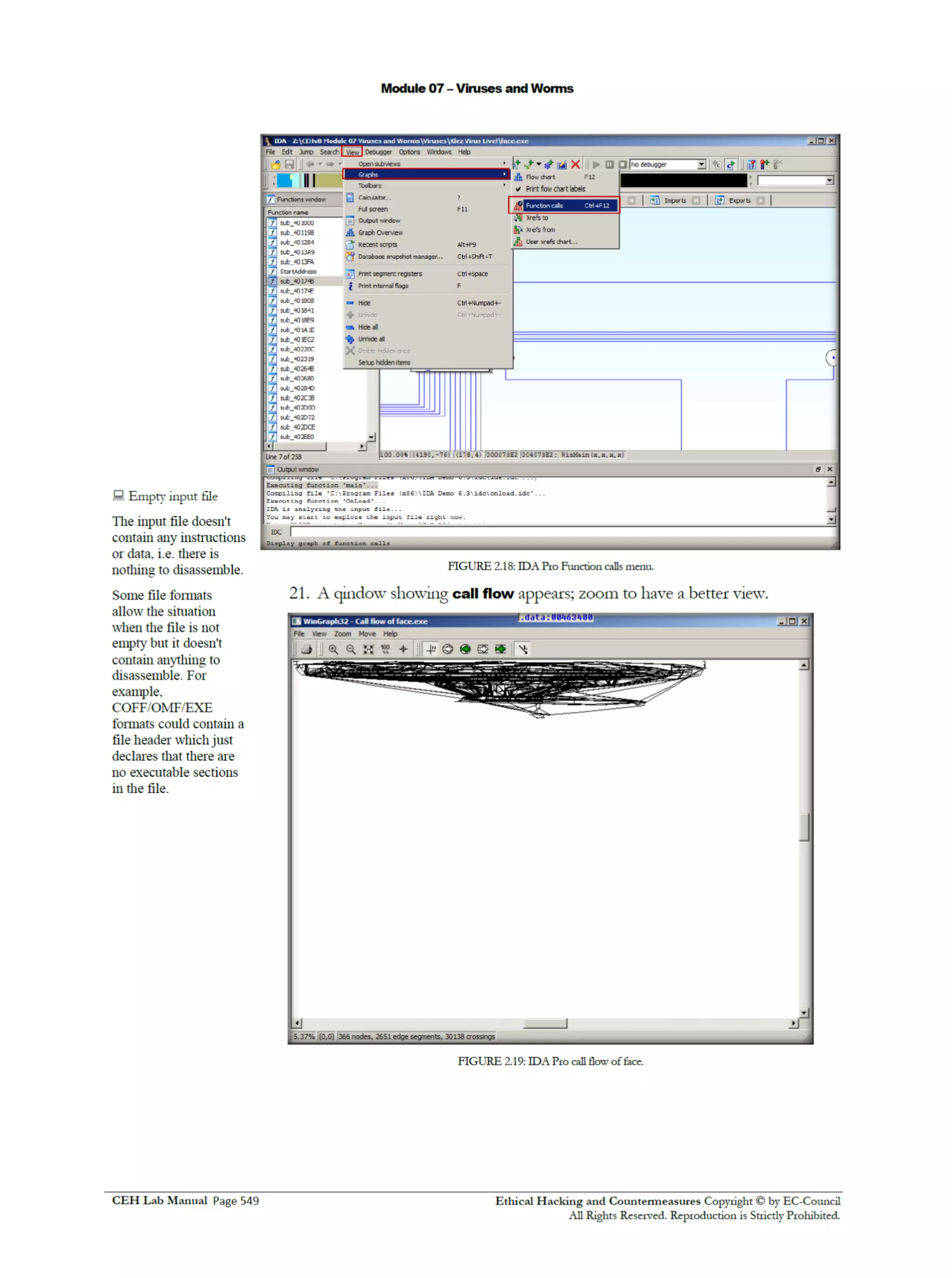 Cehv8 Labs - Module07: Viruses and Worms.