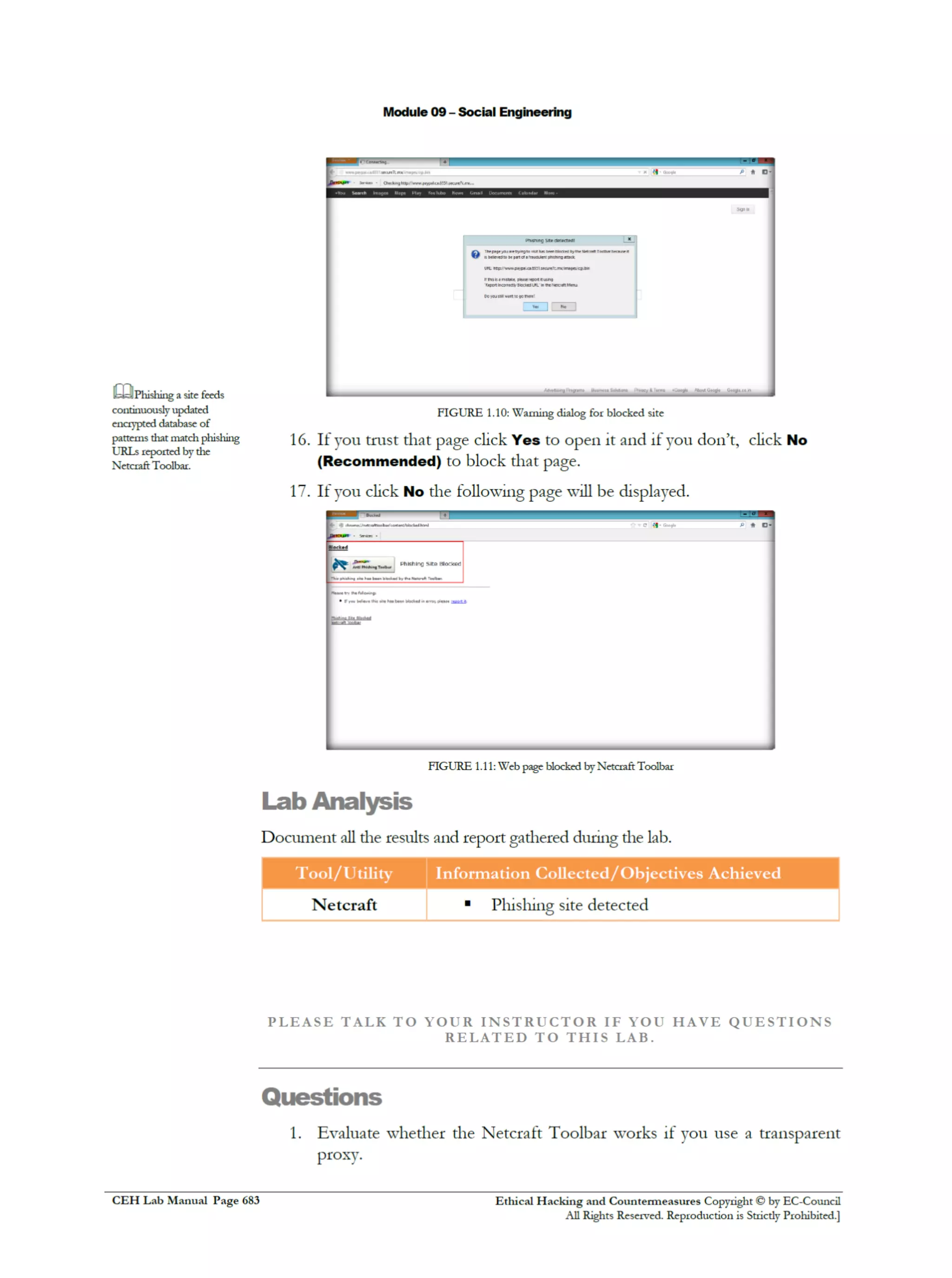 Cehv8 Labs - Module09: Social Engineering.