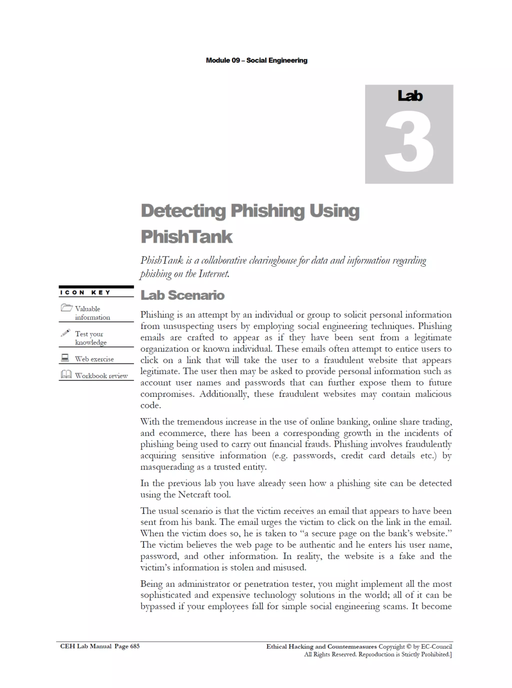 Cehv8 Labs - Module09: Social Engineering.