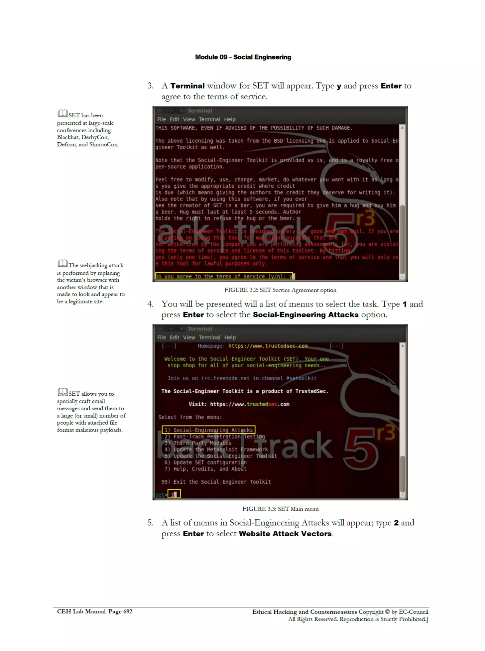 Cehv8 Labs - Module09: Social Engineering.