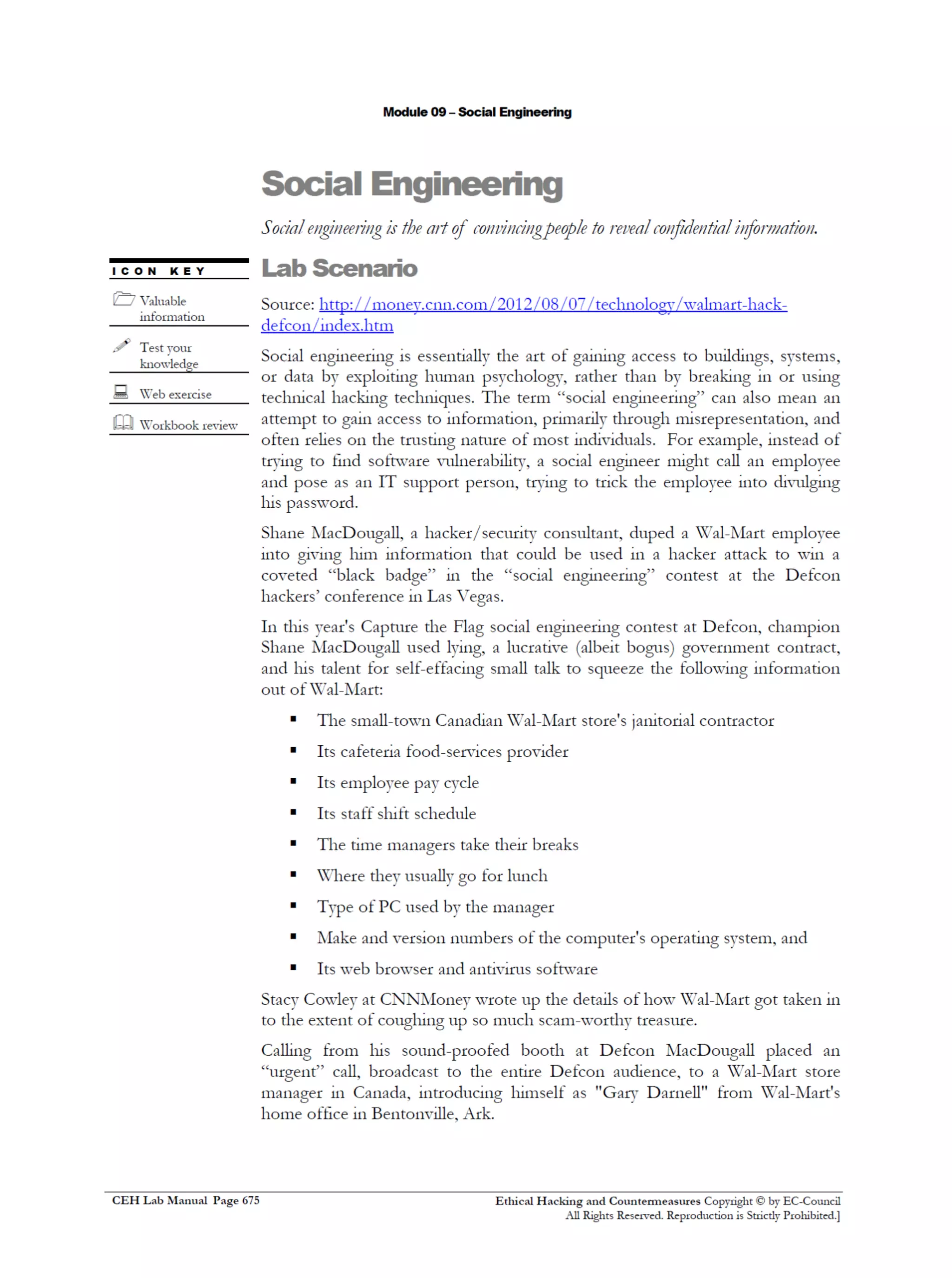 Cehv8 Labs - Module09: Social Engineering.