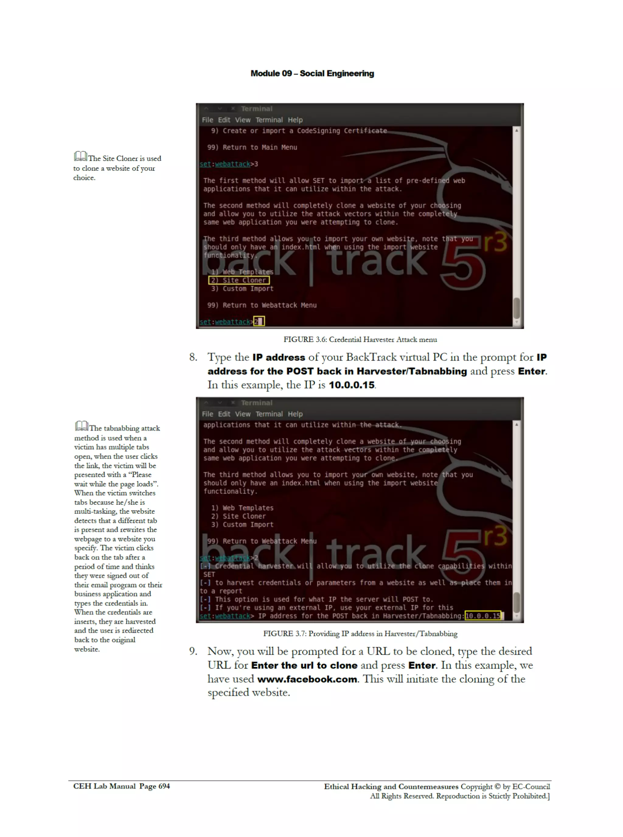 Cehv8 Labs - Module09: Social Engineering.