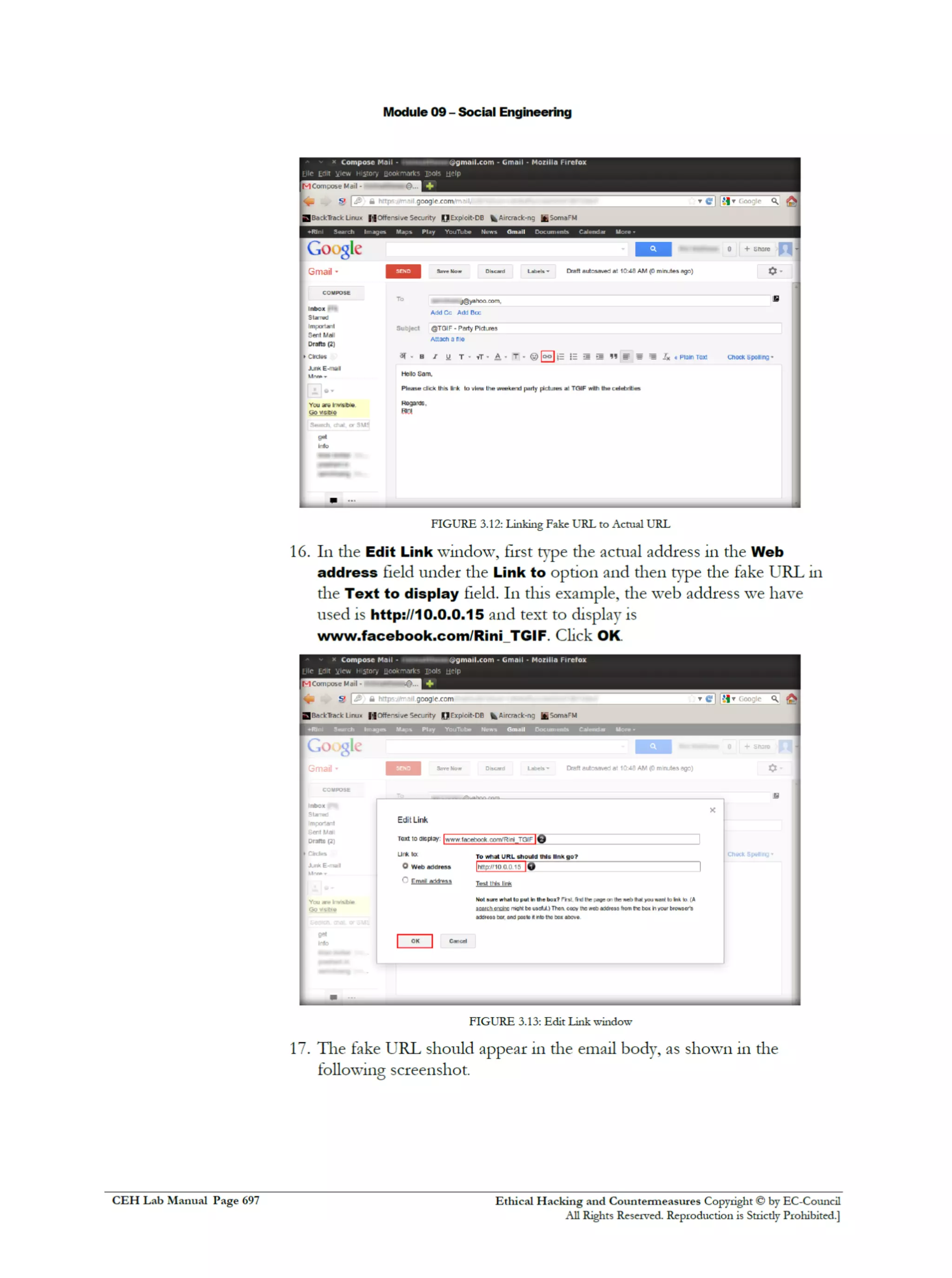 Cehv8 Labs - Module09: Social Engineering.