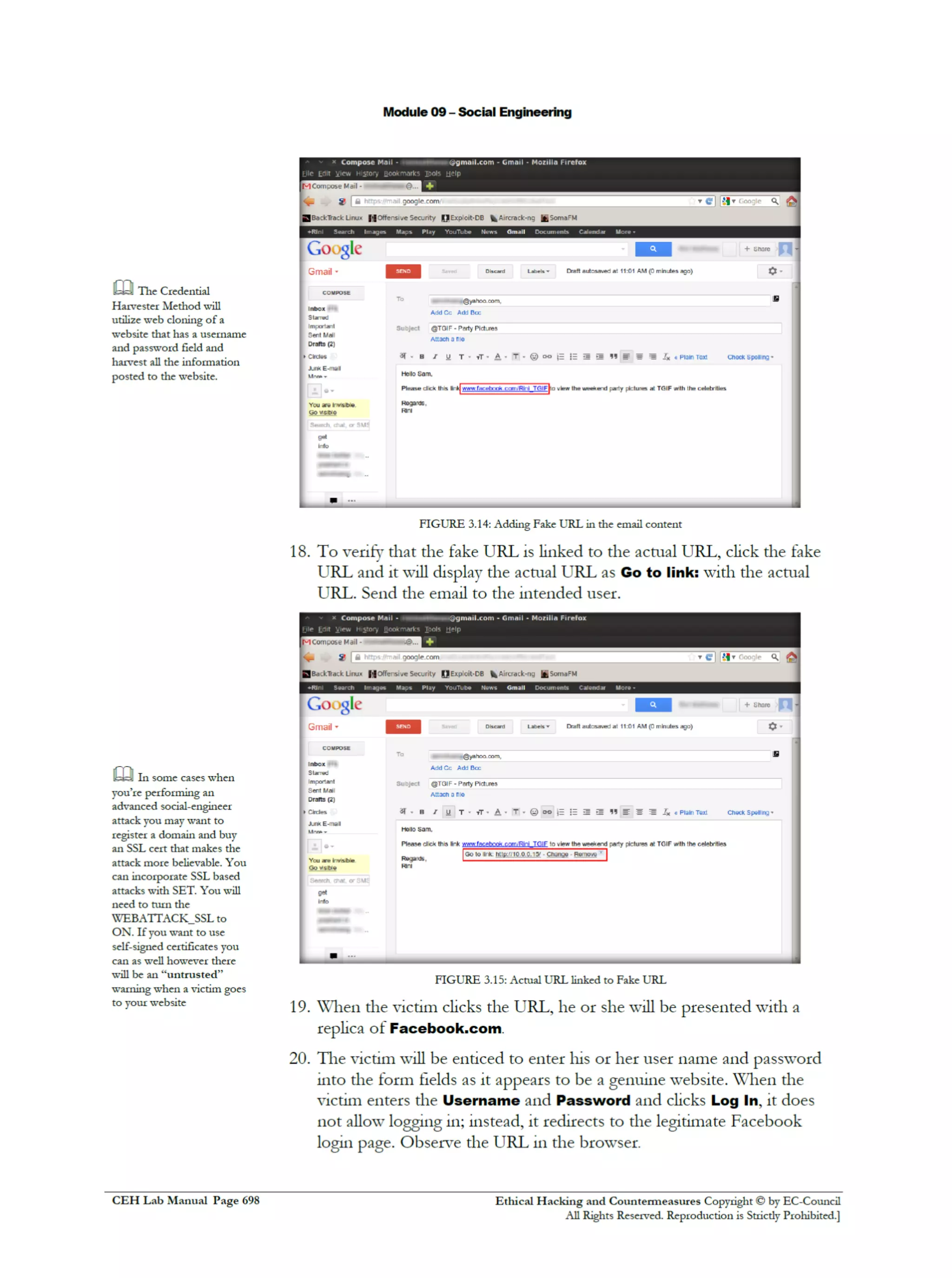 Cehv8 Labs - Module09: Social Engineering.