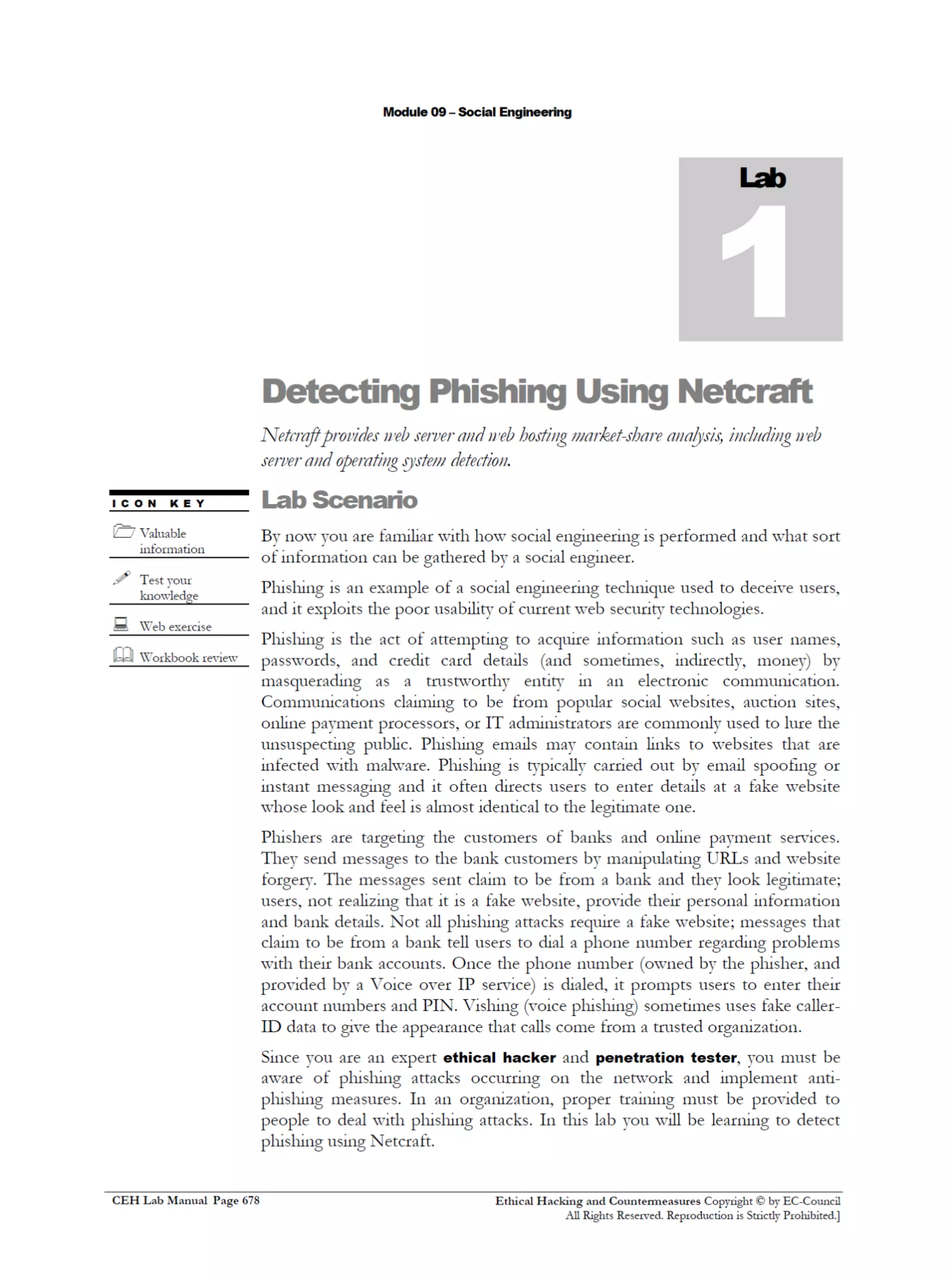 Cehv8 Labs - Module09: Social Engineering.