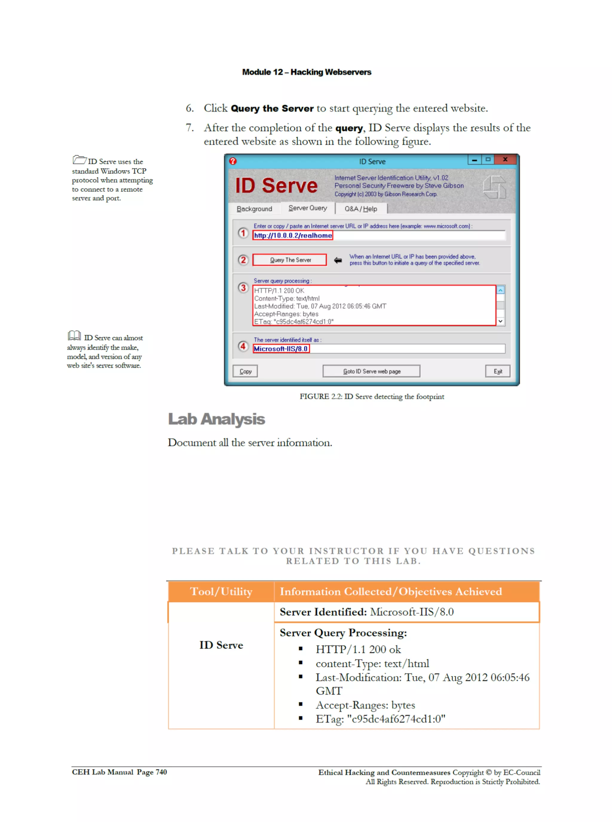 Cehv8 Labs - Module12: Hacking Webservers.