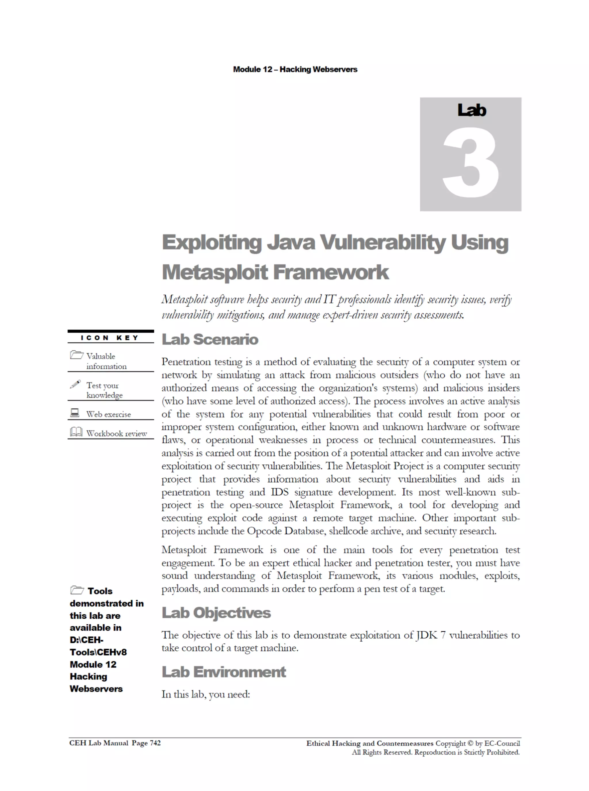 Cehv8 Labs - Module12: Hacking Webservers.