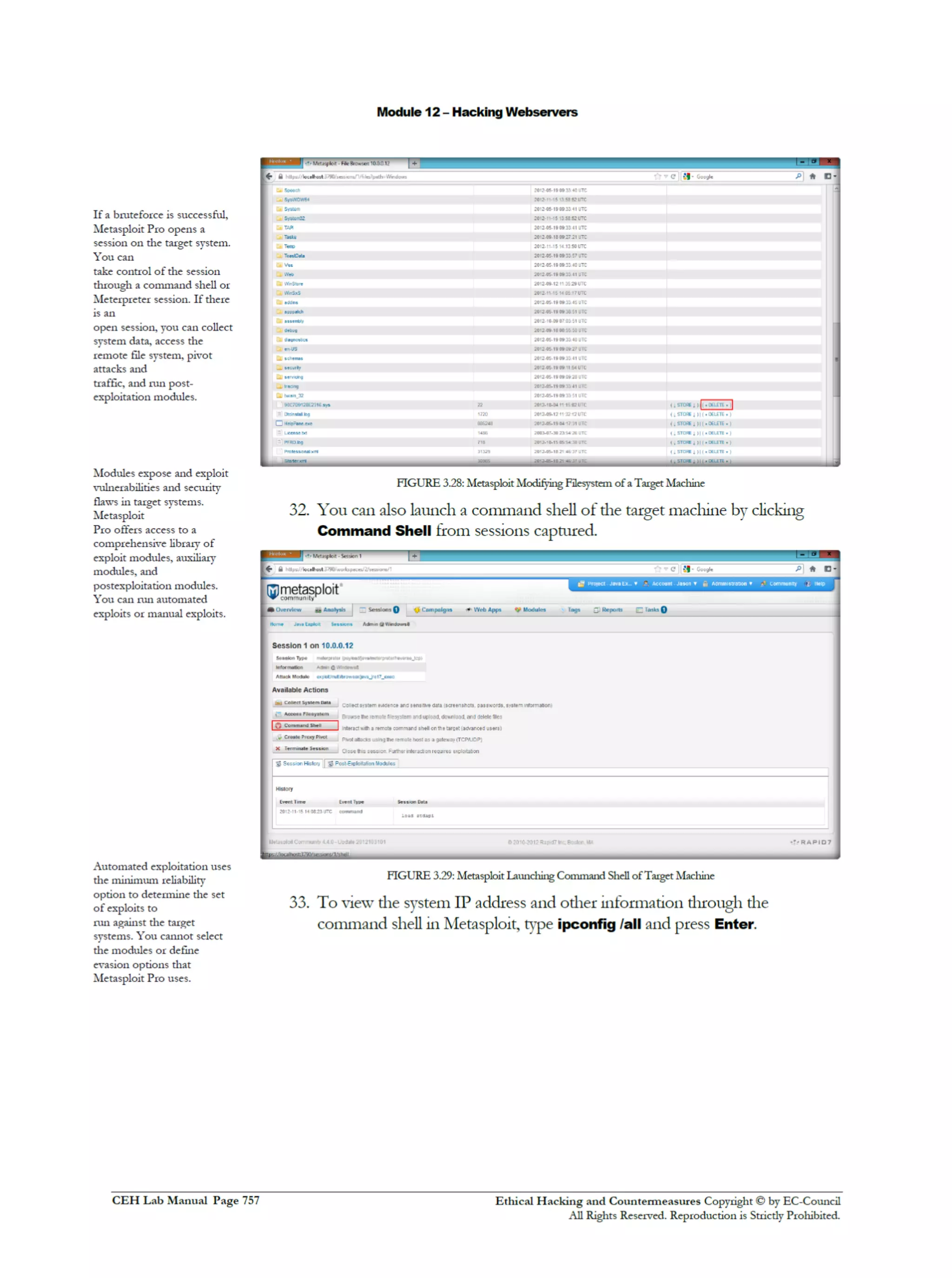 Cehv8 Labs - Module12: Hacking Webservers.
