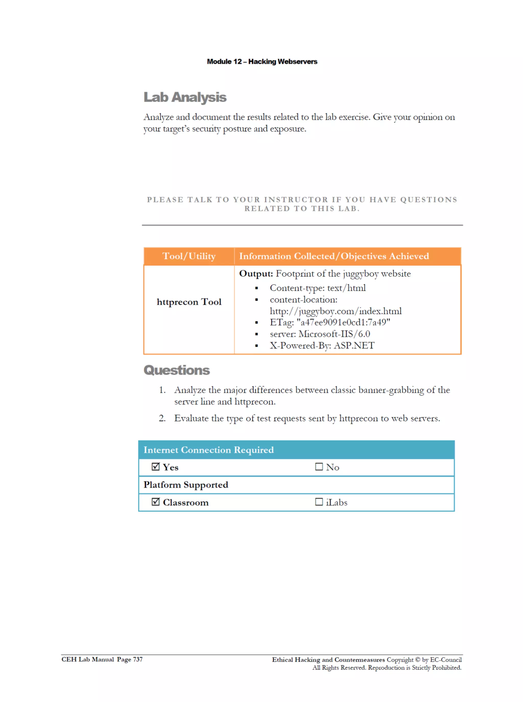 Cehv8 Labs - Module12: Hacking Webservers.