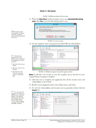 Cehv8 Labs - Module14: SQL Injection
