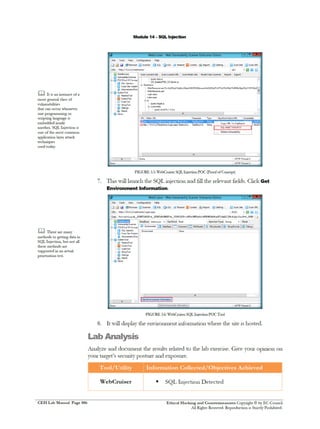 Cehv8 Labs - Module14: SQL Injection