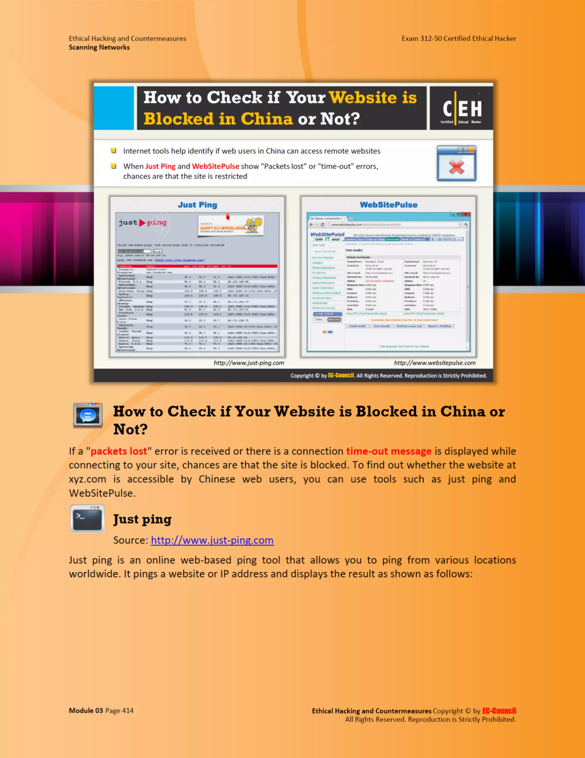 Cehv8 - Module 03: Scanning Networks