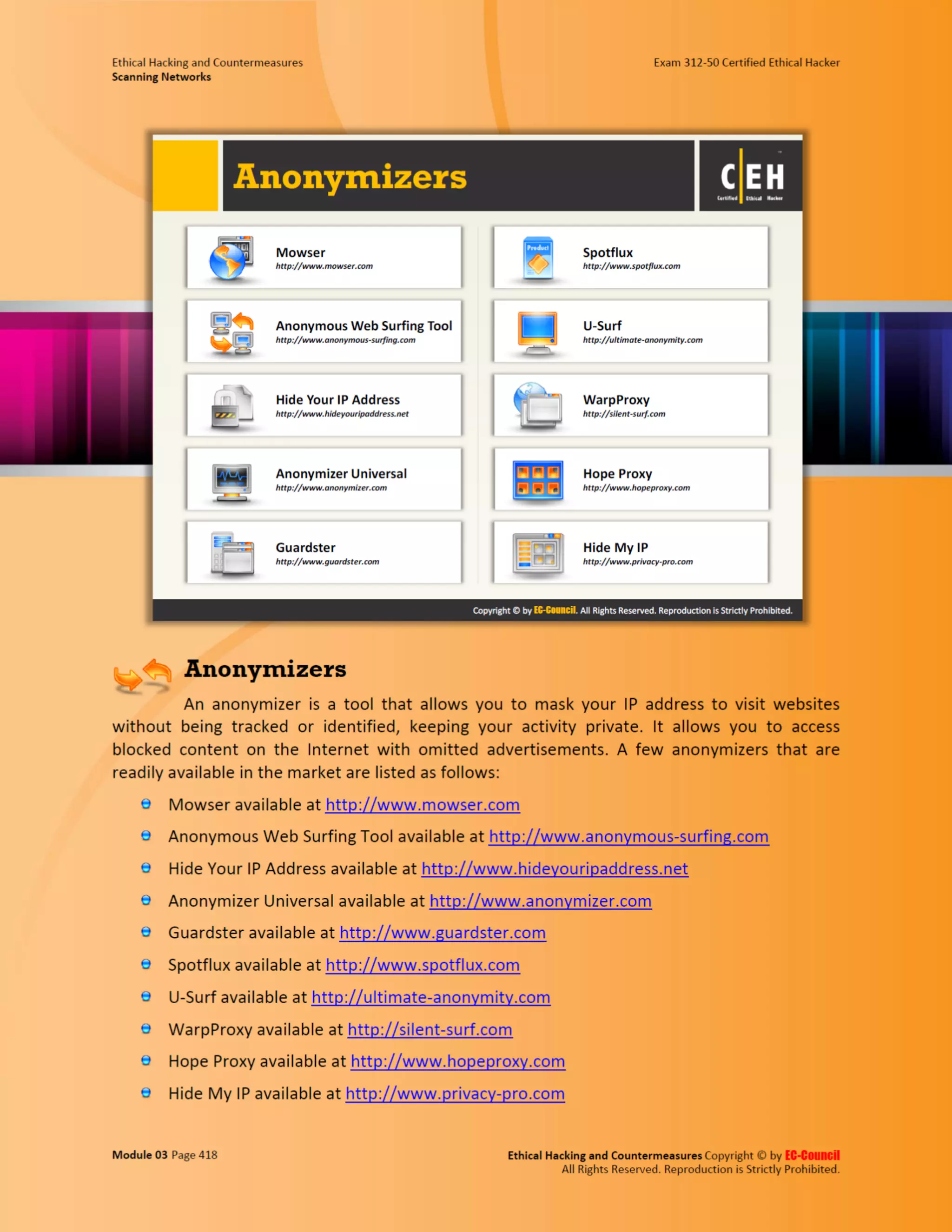 Cehv8 - Module 03: Scanning Networks