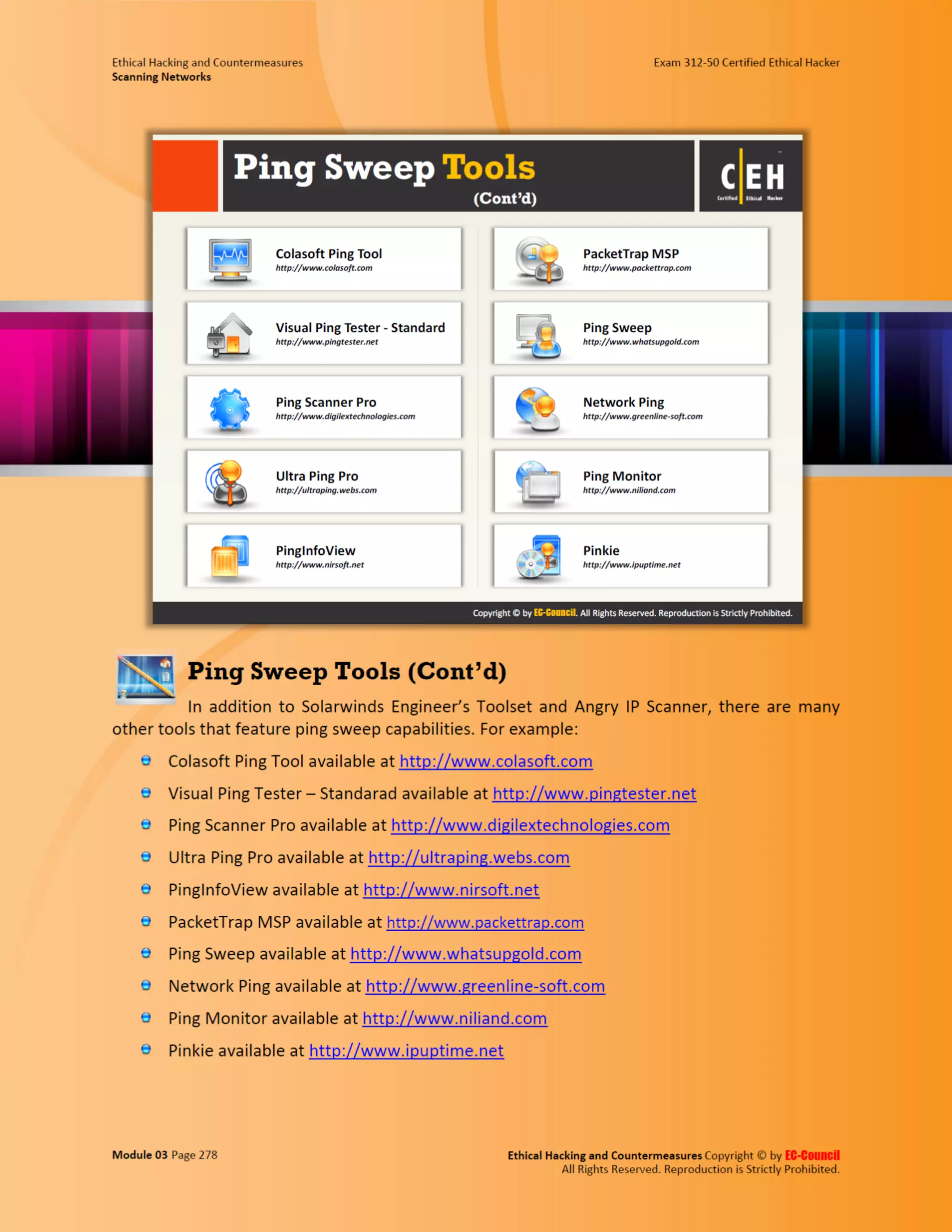 Cehv8 - Module 03: Scanning Networks
