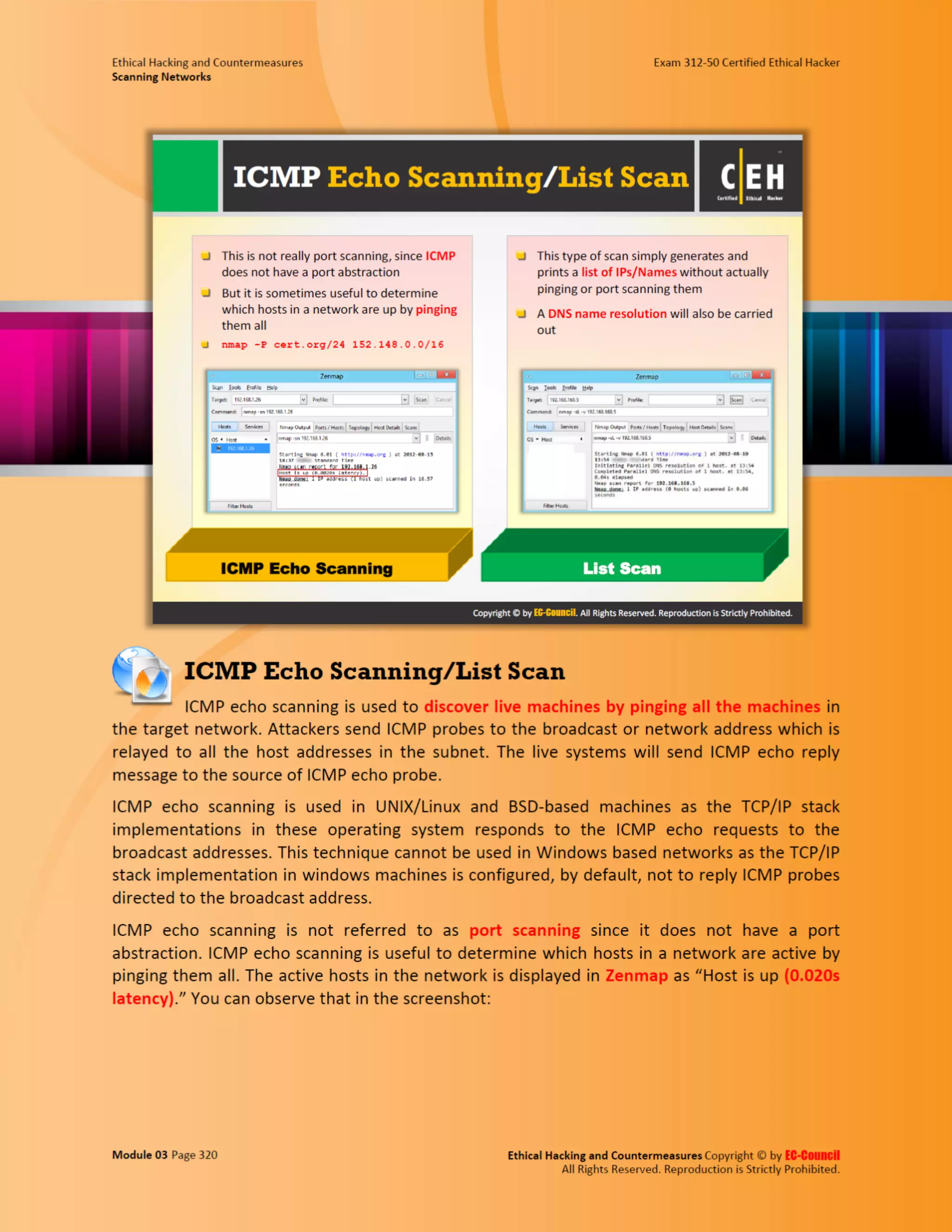 Cehv8 - Module 03: Scanning Networks