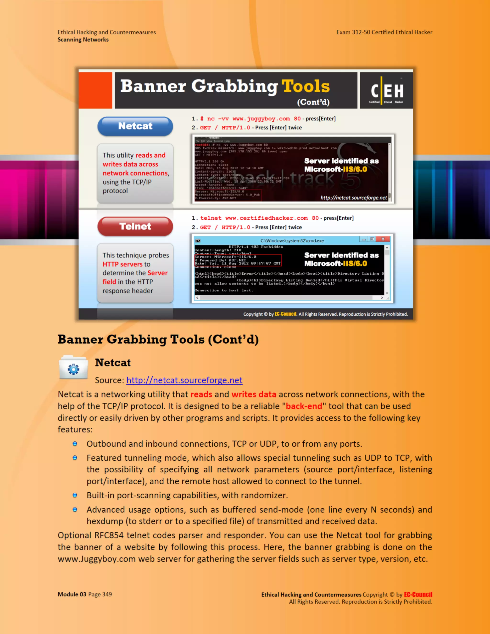 Cehv8 - Module 03: Scanning Networks