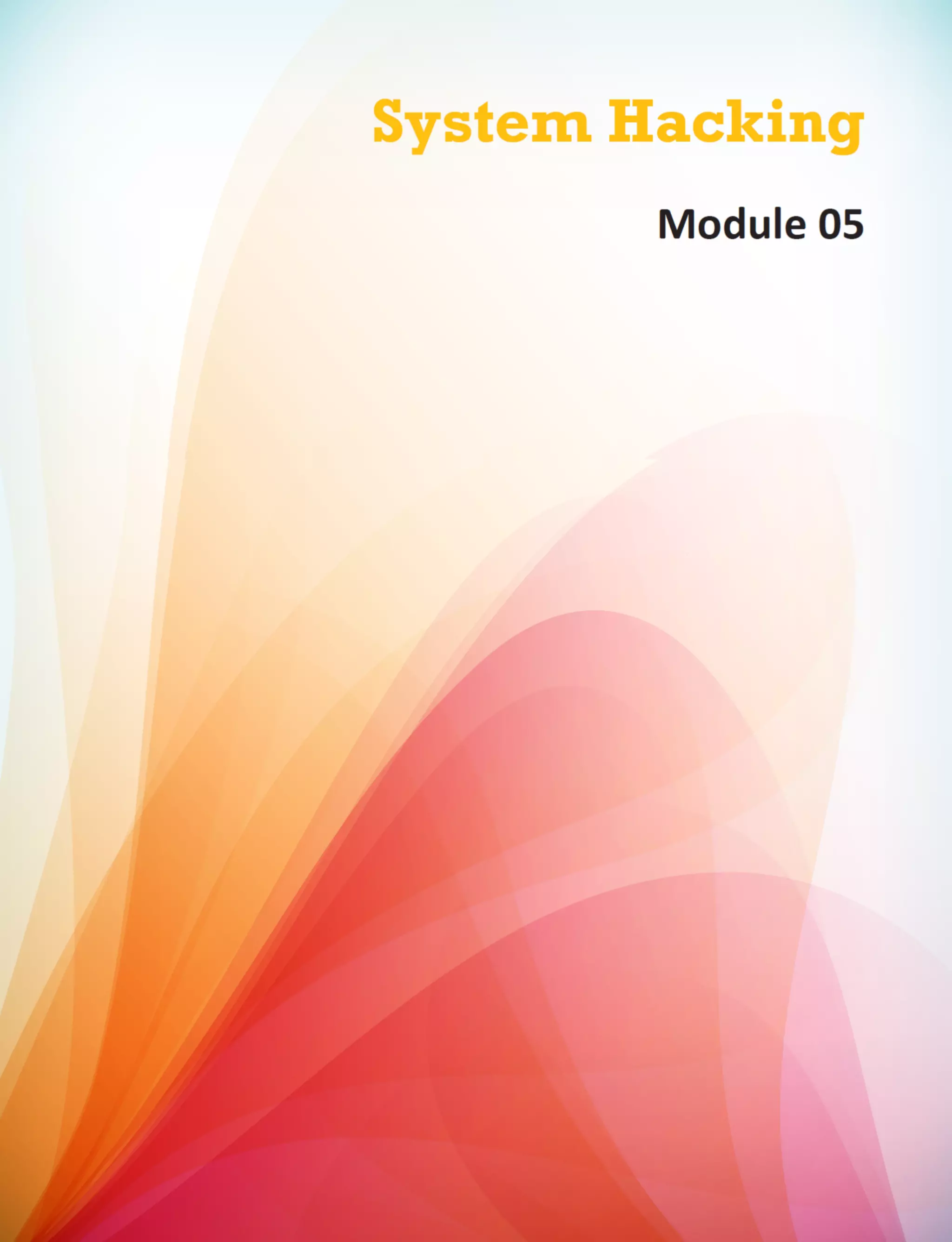 Cehv8 - Module 05: System Hacking