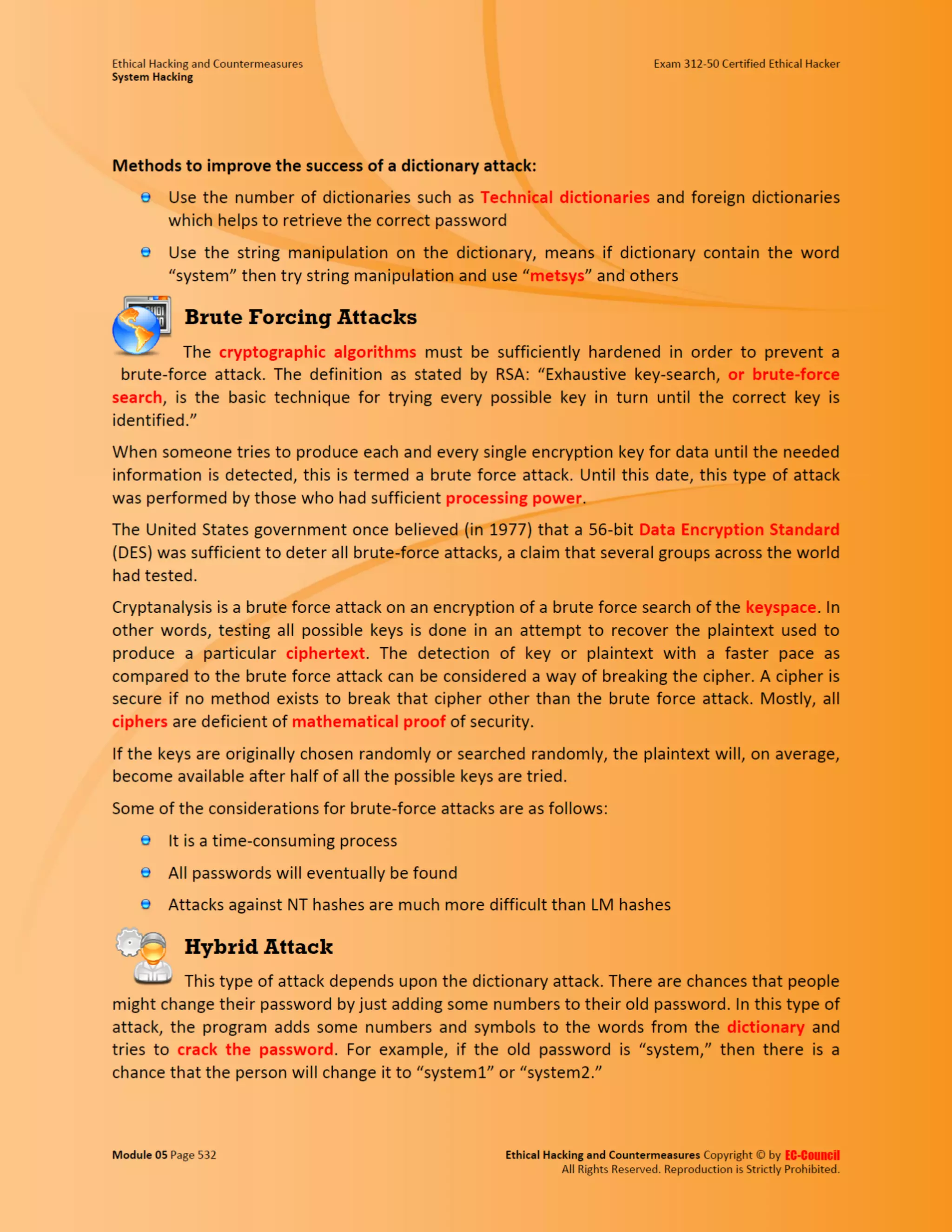 Cehv8 - Module 05: System Hacking