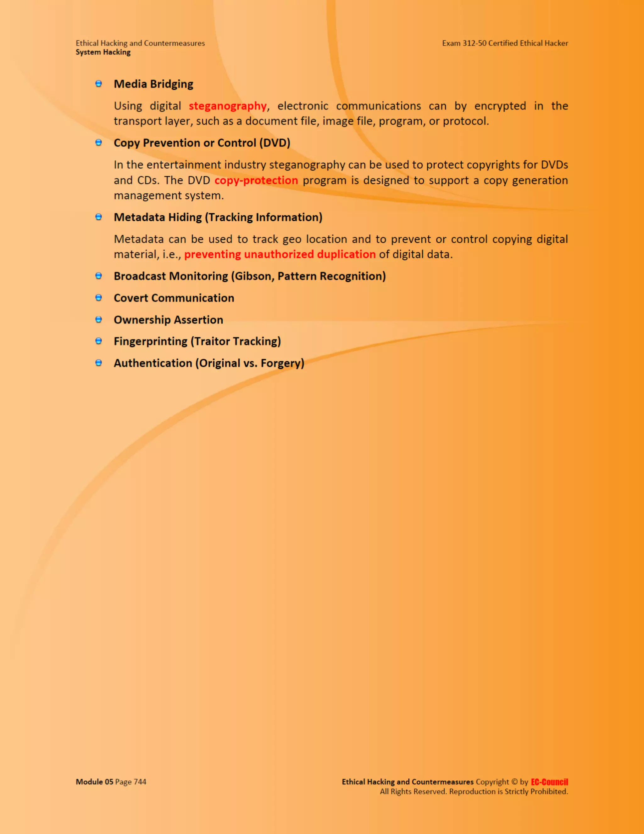 Cehv8 - Module 05: System Hacking