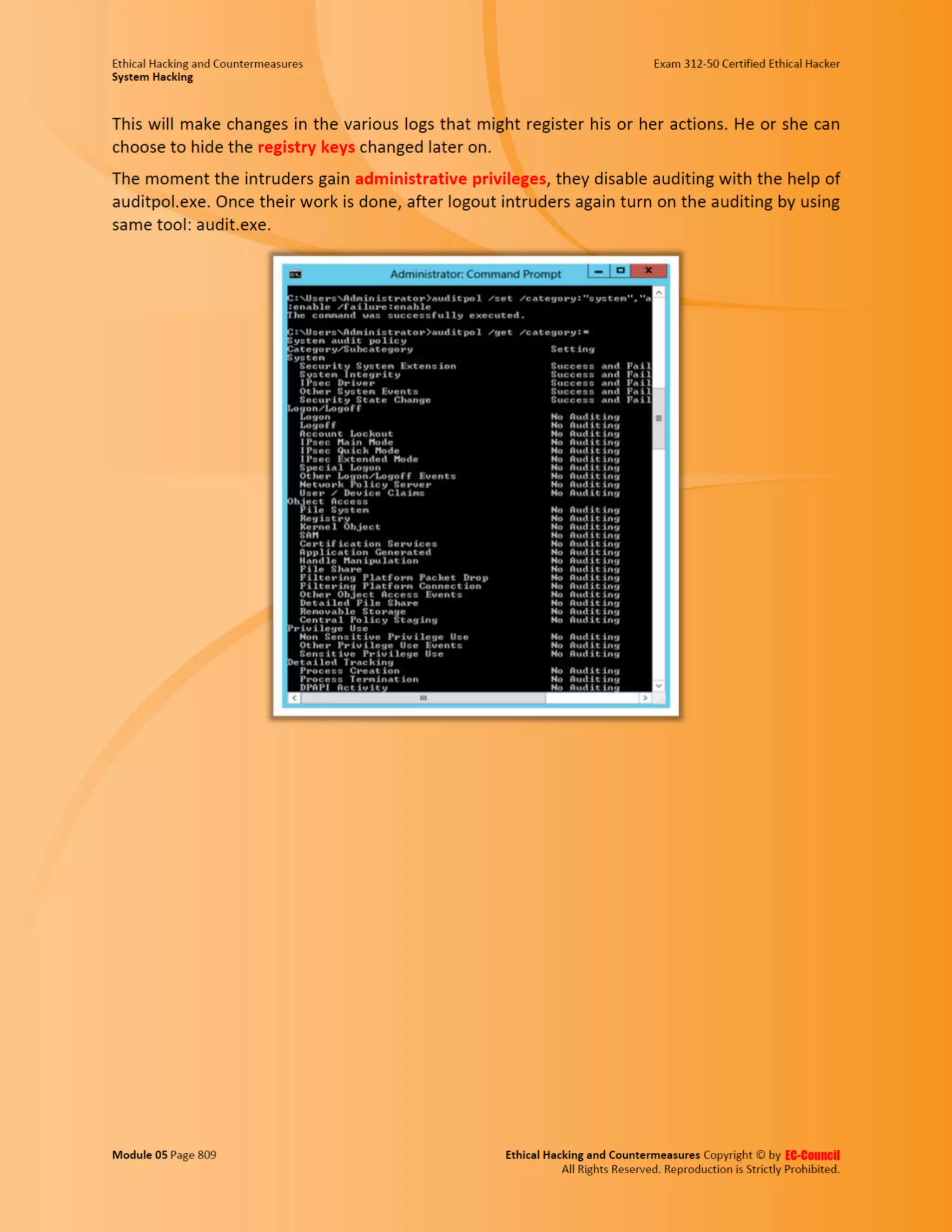 Cehv8 - Module 05: System Hacking