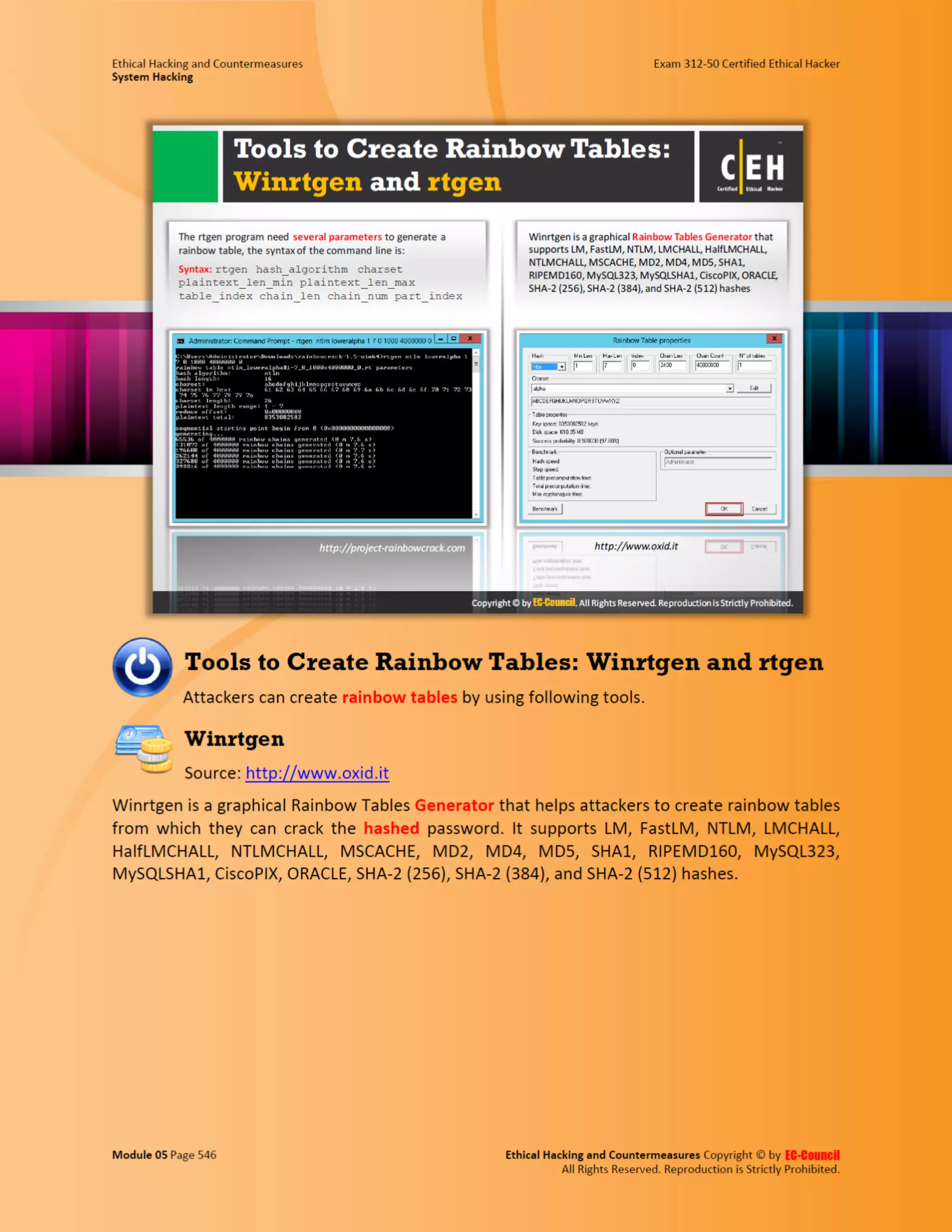 Cehv8 - Module 05: System Hacking
