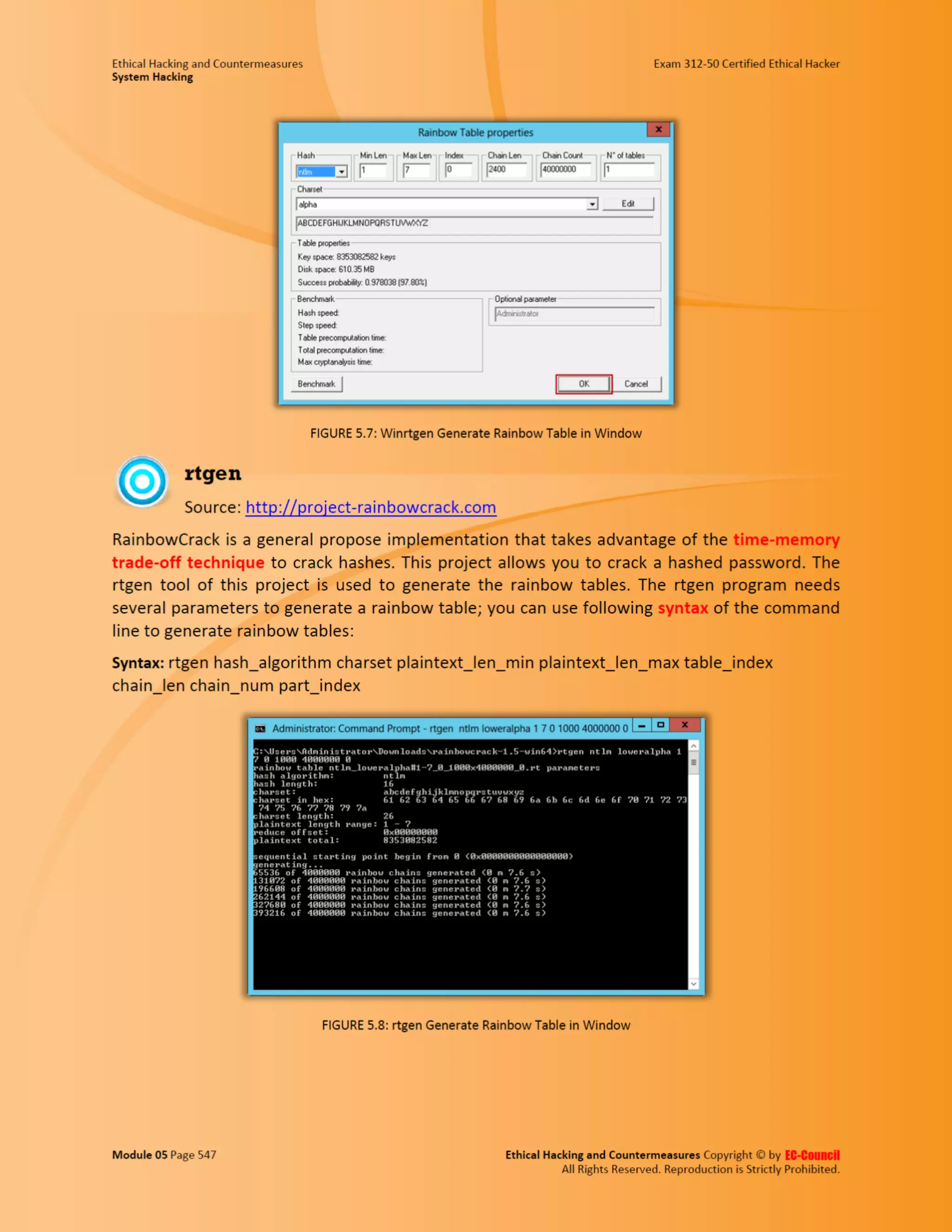 Cehv8 - Module 05: System Hacking