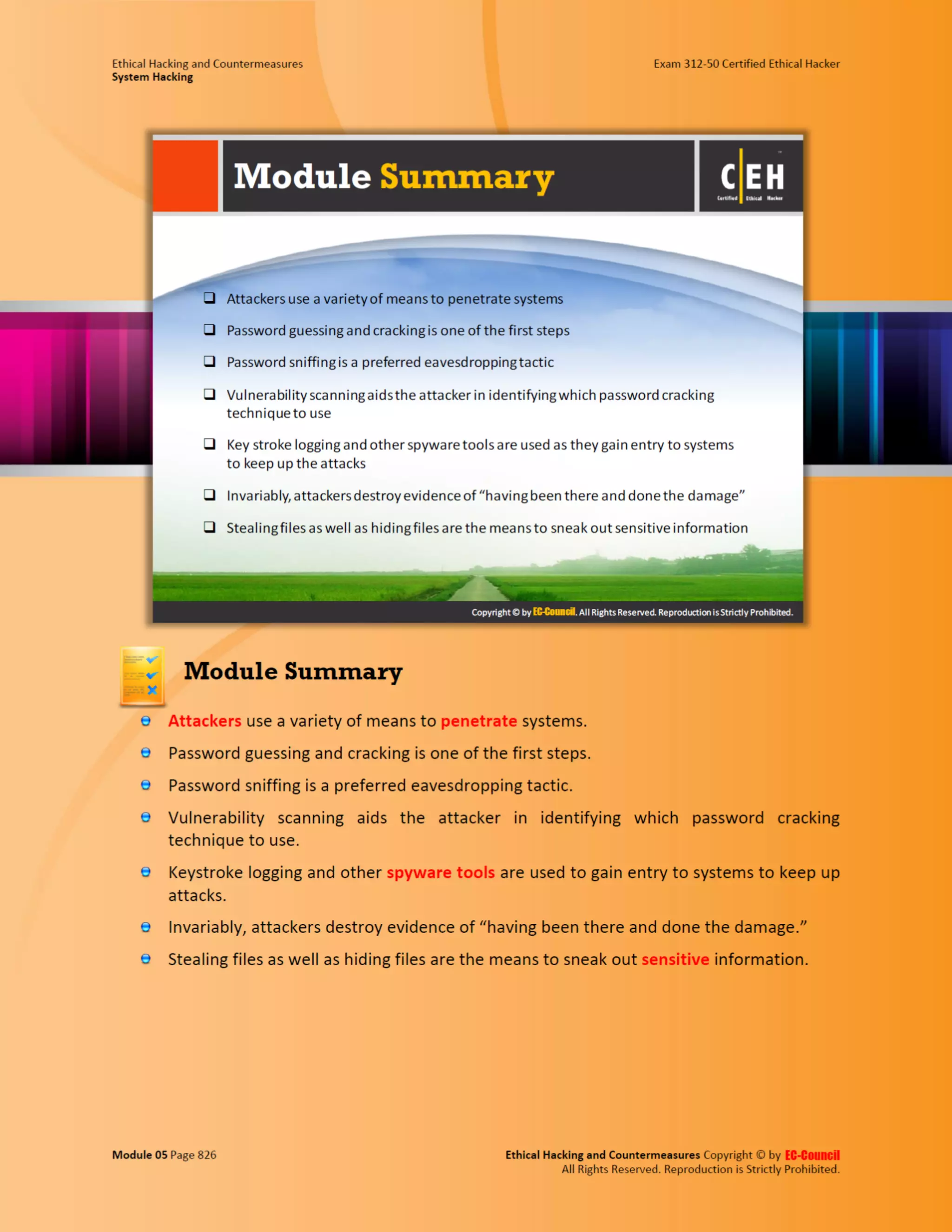 Cehv8 - Module 05: System Hacking