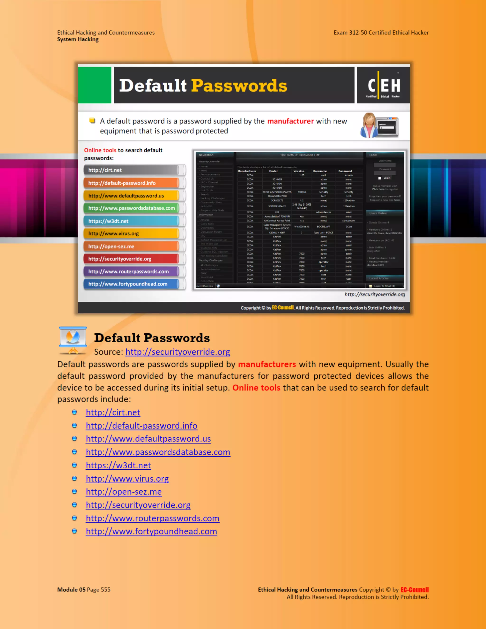 Cehv8 - Module 05: System Hacking