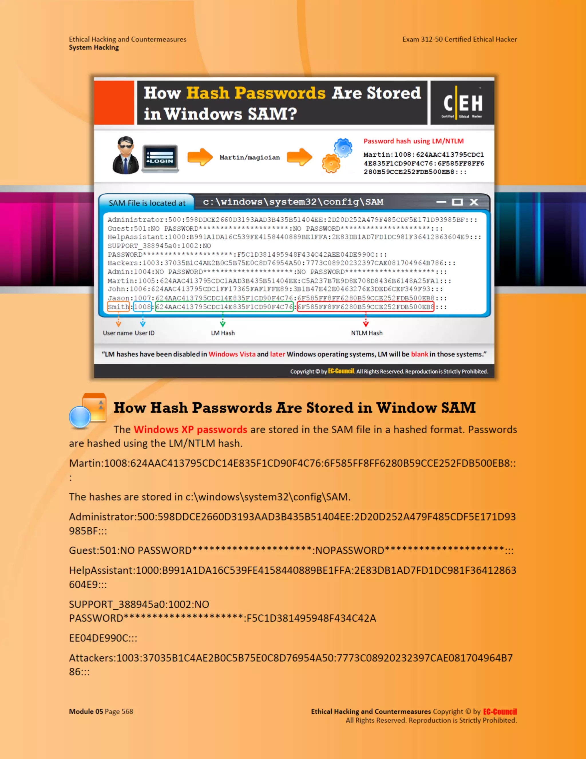 Cehv8 - Module 05: System Hacking