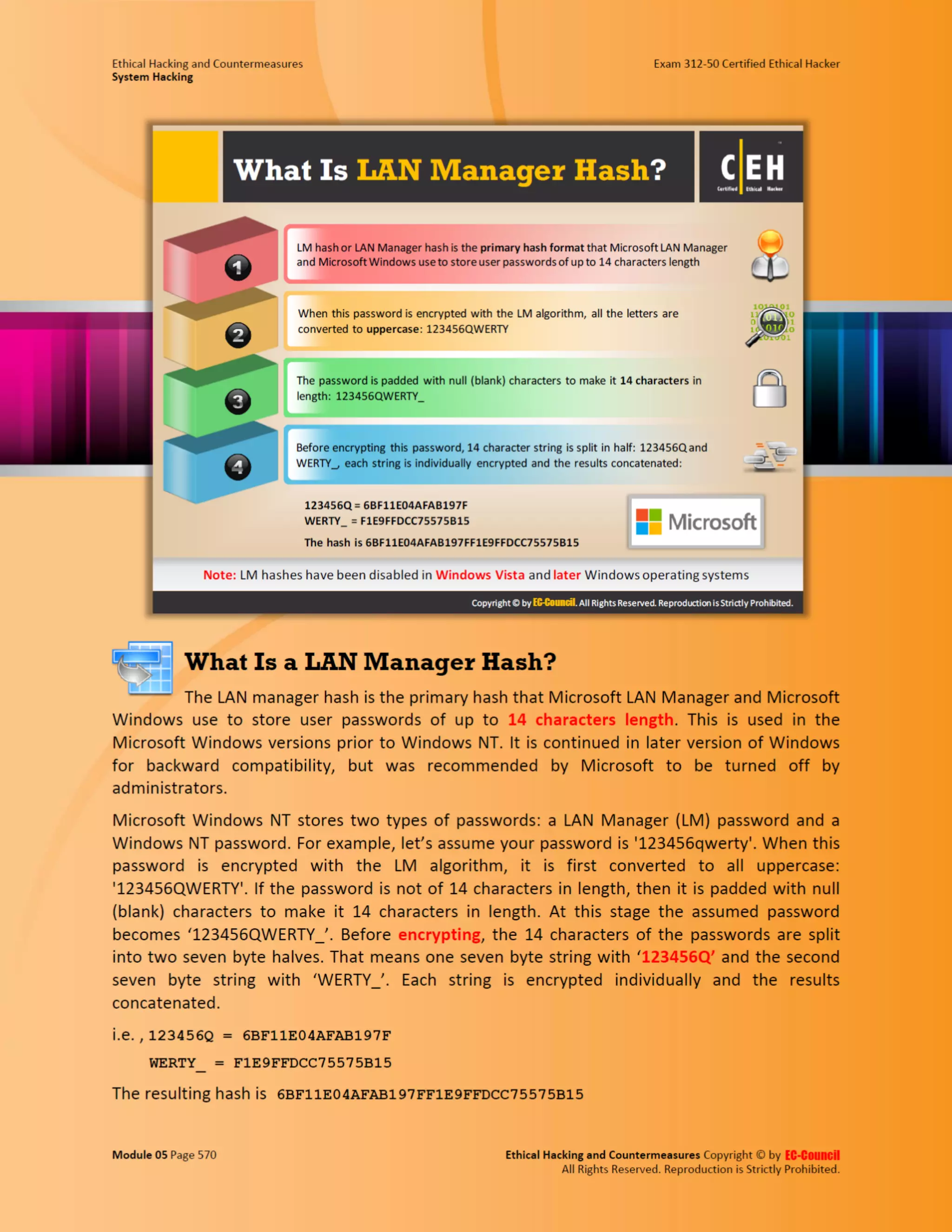 Cehv8 - Module 05: System Hacking