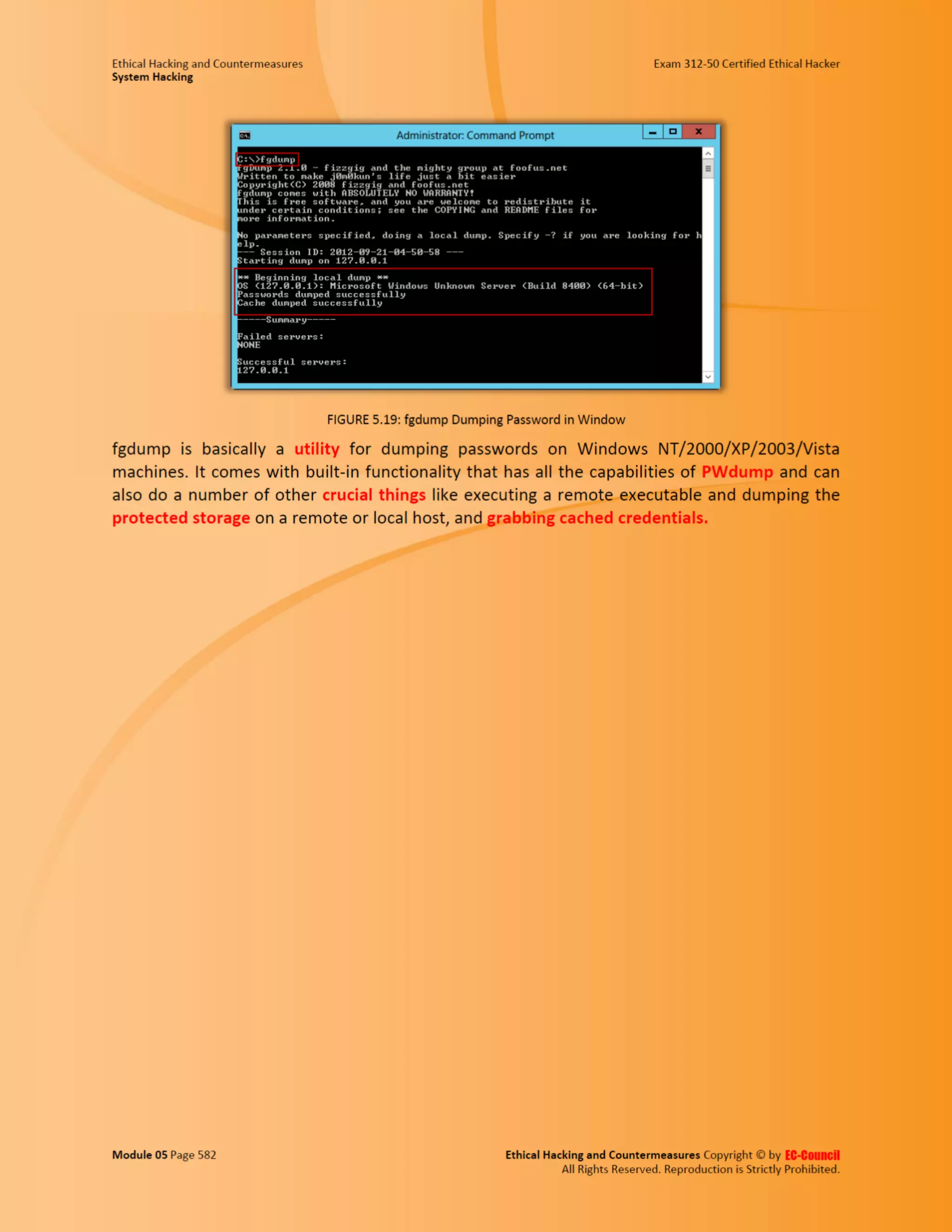 Cehv8 - Module 05: System Hacking