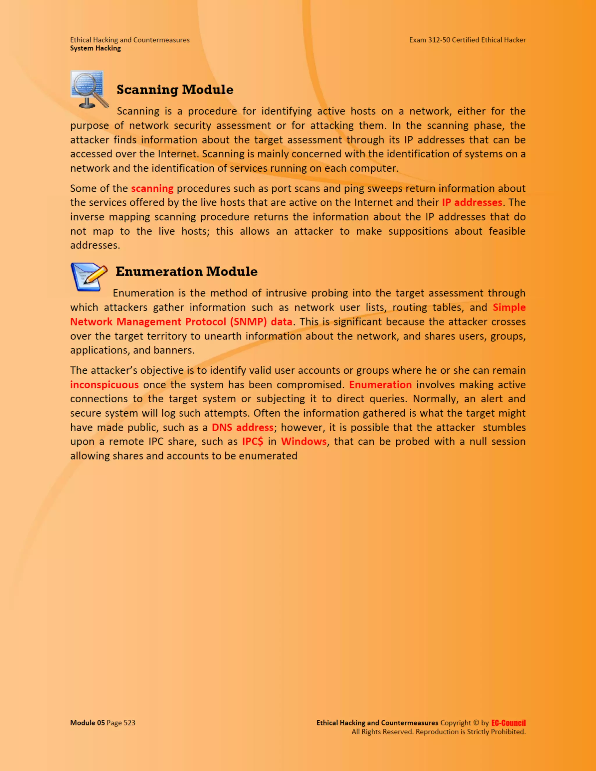 Cehv8 - Module 05: System Hacking