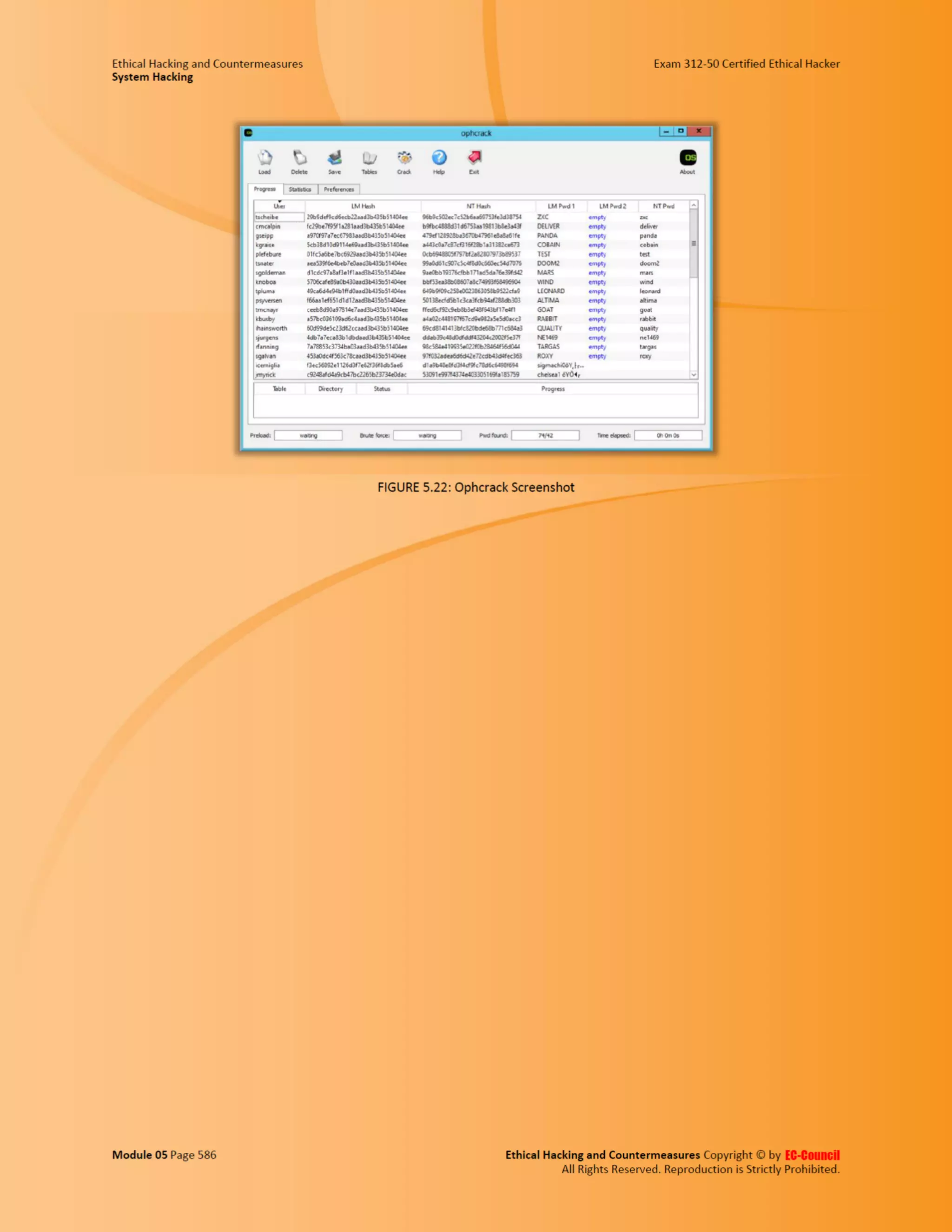 Cehv8 - Module 05: System Hacking