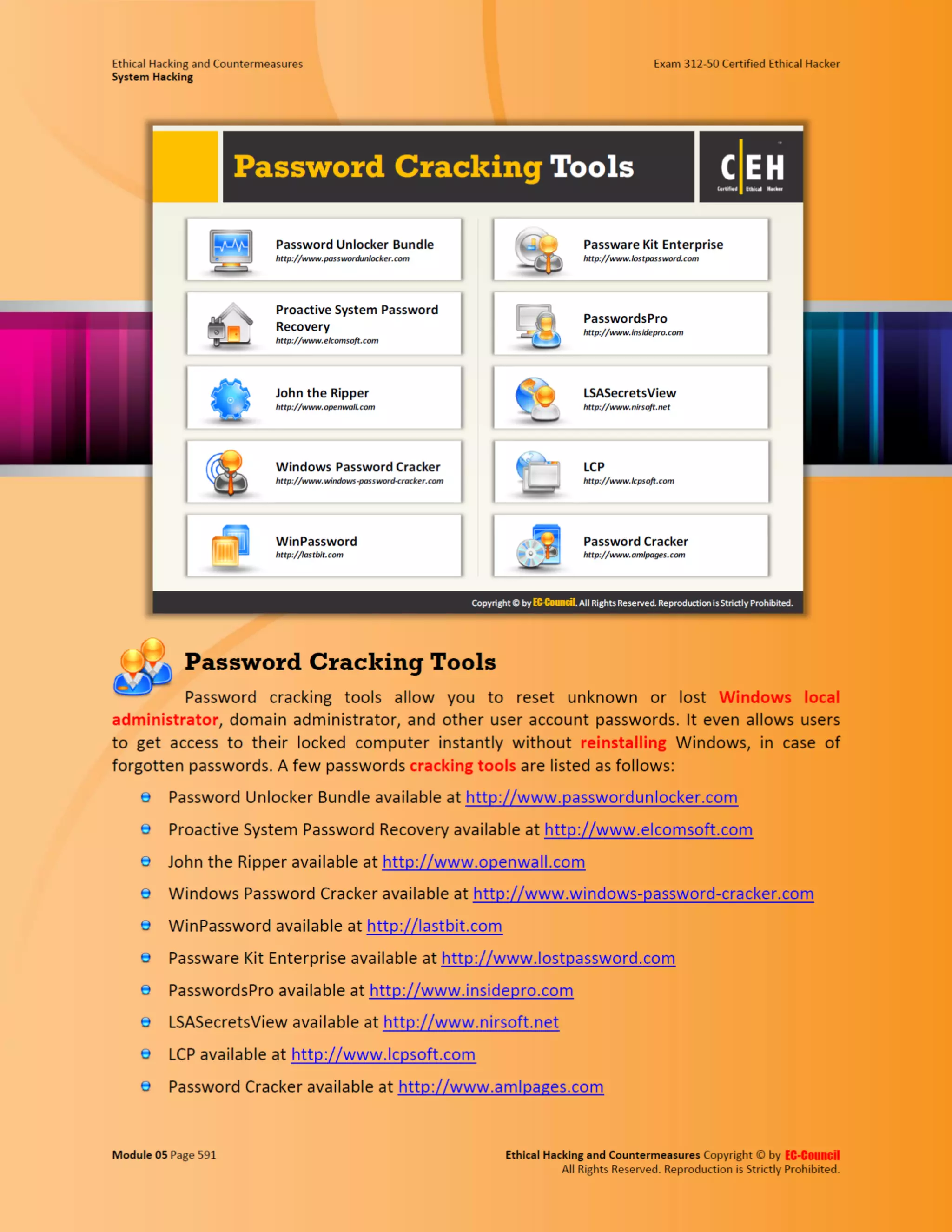 Cehv8 - Module 05: System Hacking