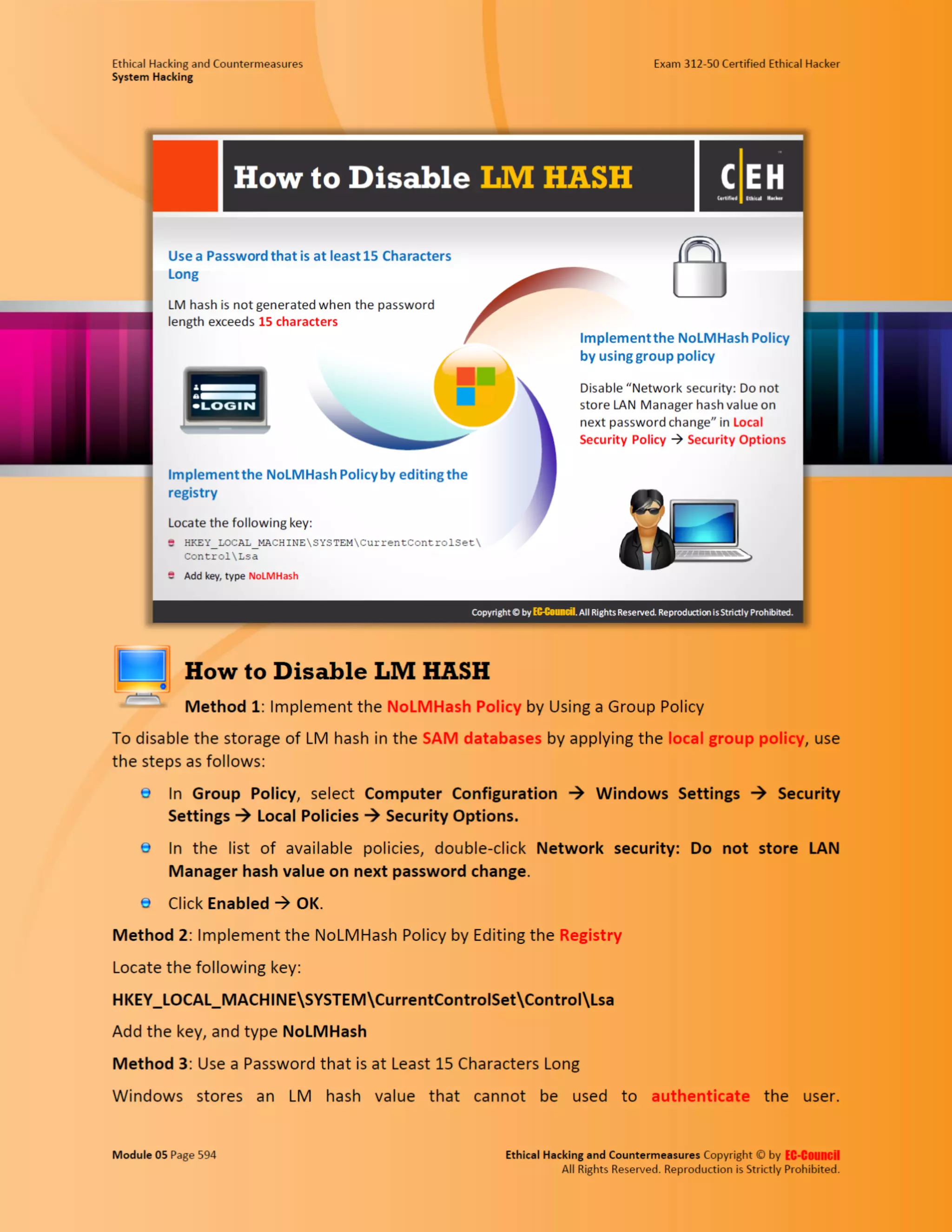 Cehv8 - Module 05: System Hacking