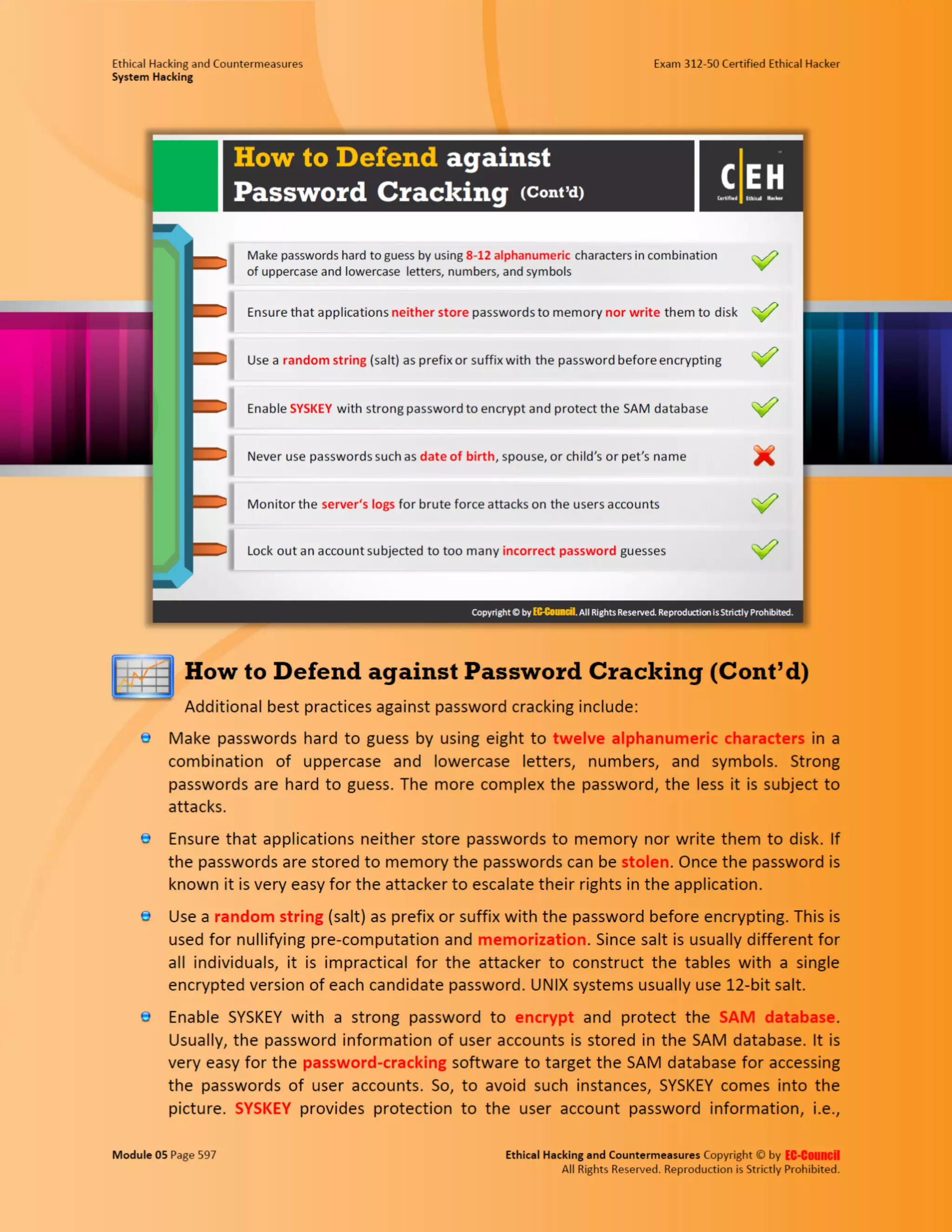 Cehv8 - Module 05: System Hacking