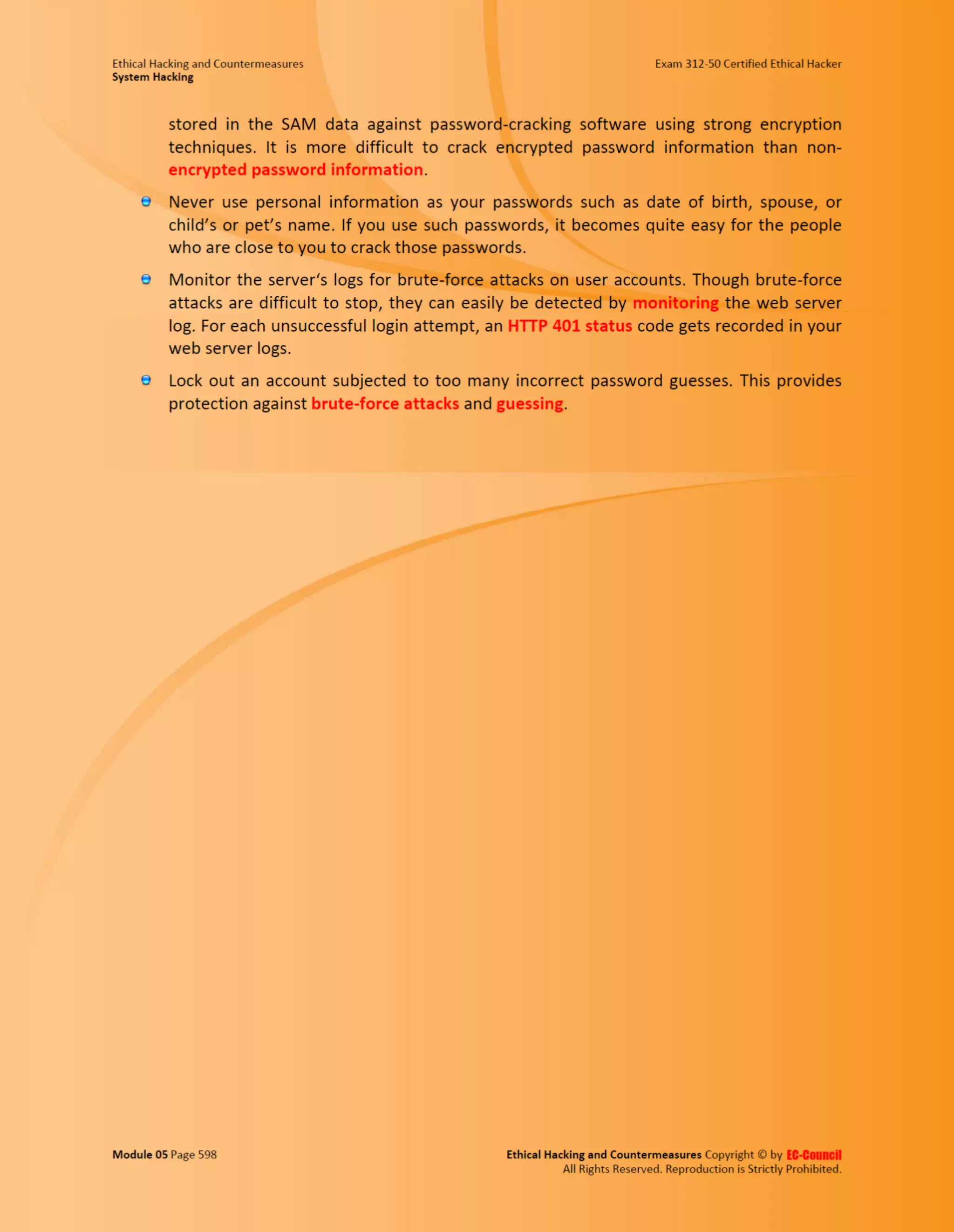 Cehv8 - Module 05: System Hacking