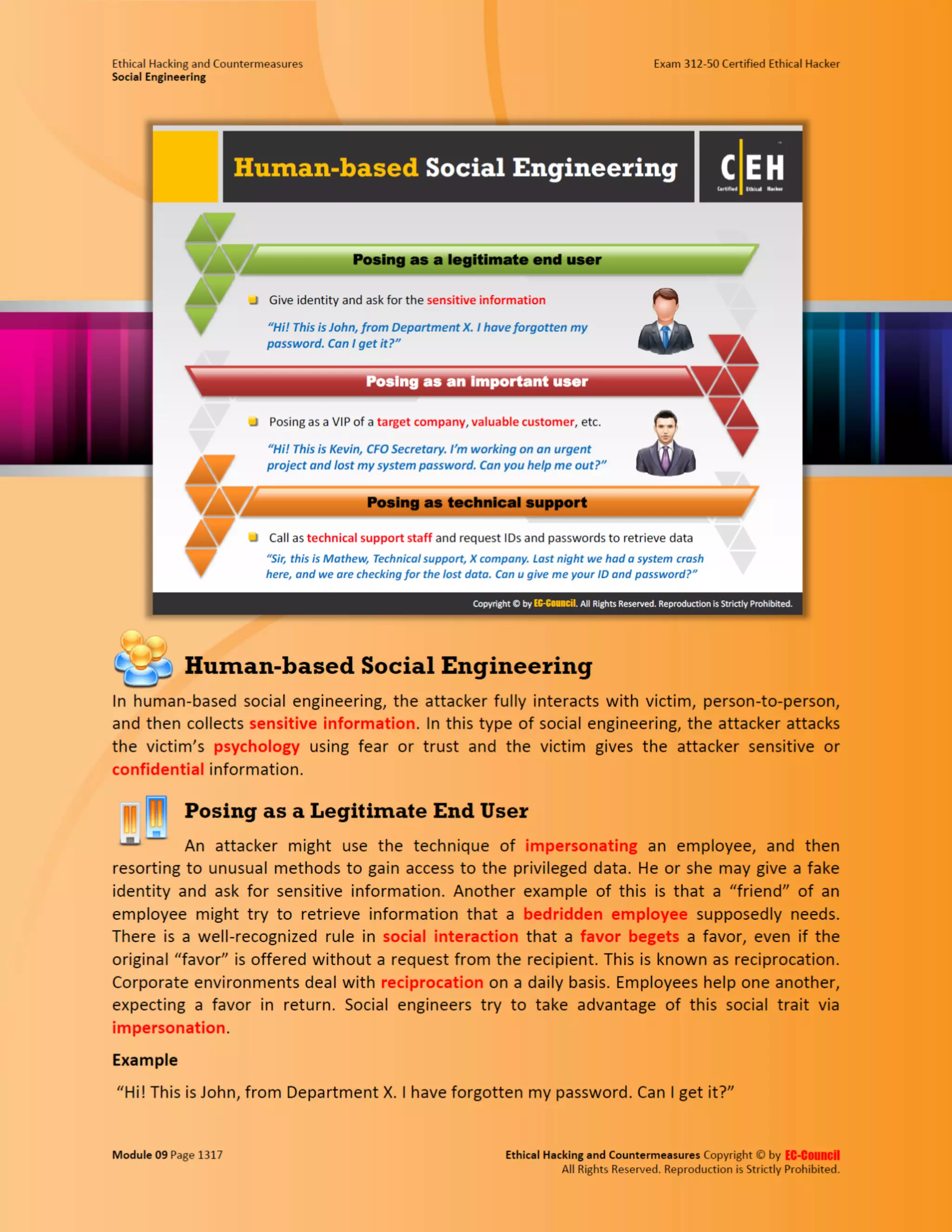 Cehv8 - Module 09: Social Engineering.