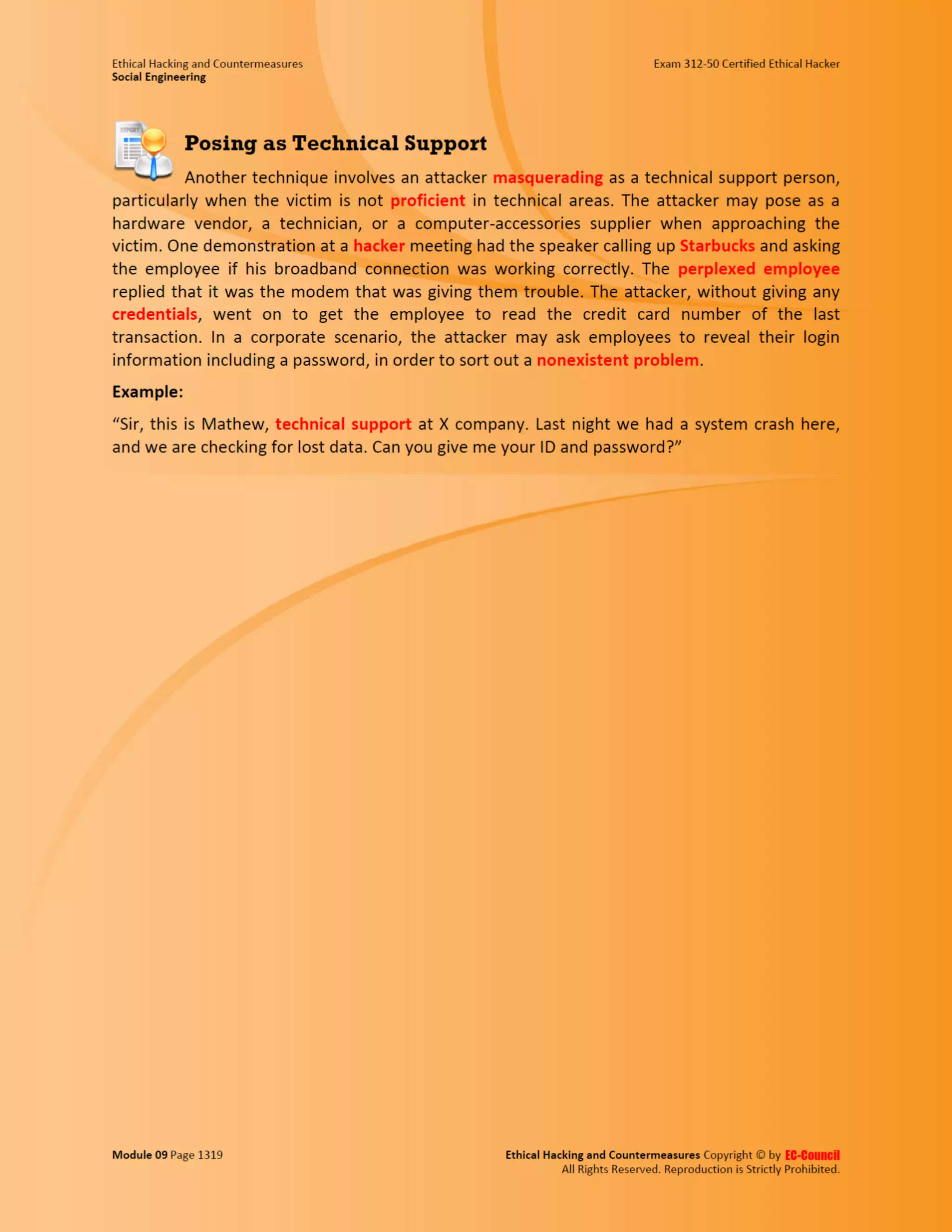 Cehv8 - Module 09: Social Engineering.