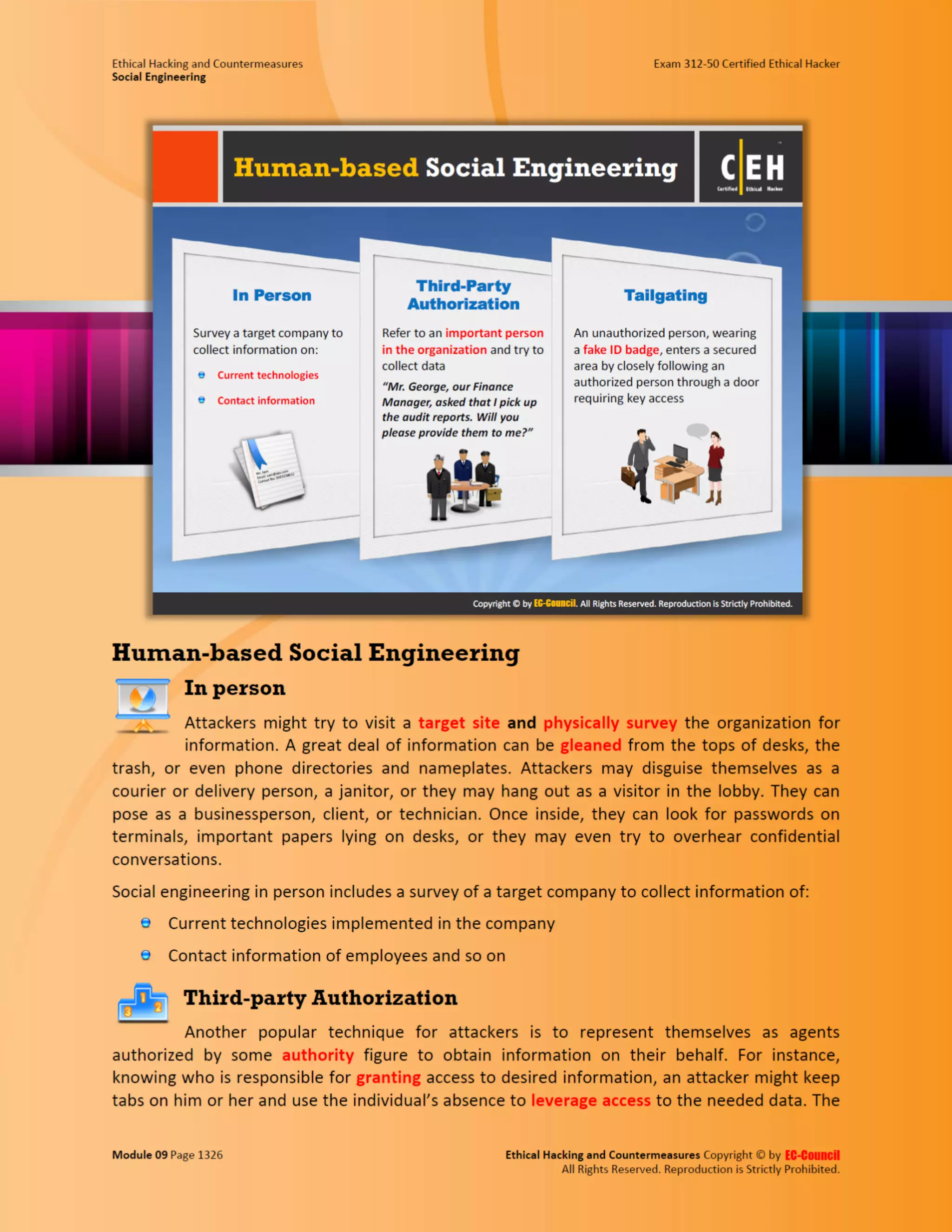 Cehv8 - Module 09: Social Engineering.