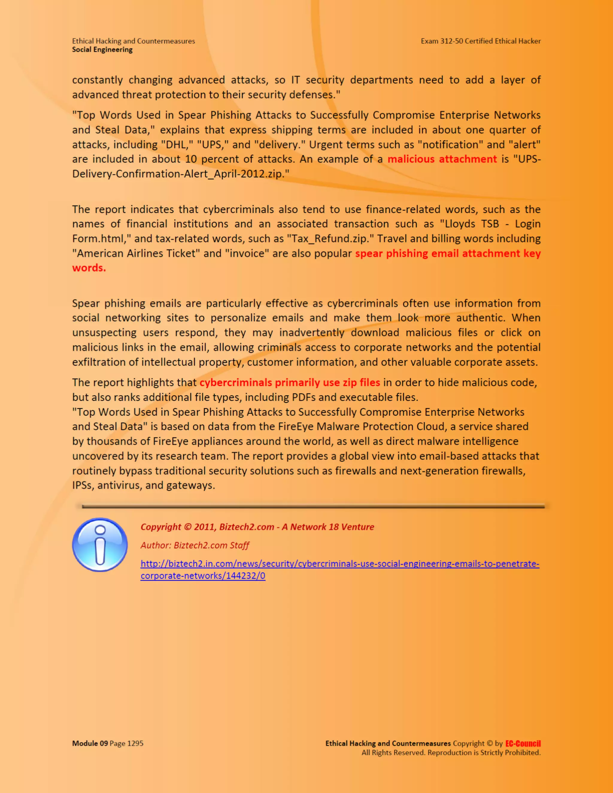 Cehv8 - Module 09: Social Engineering.