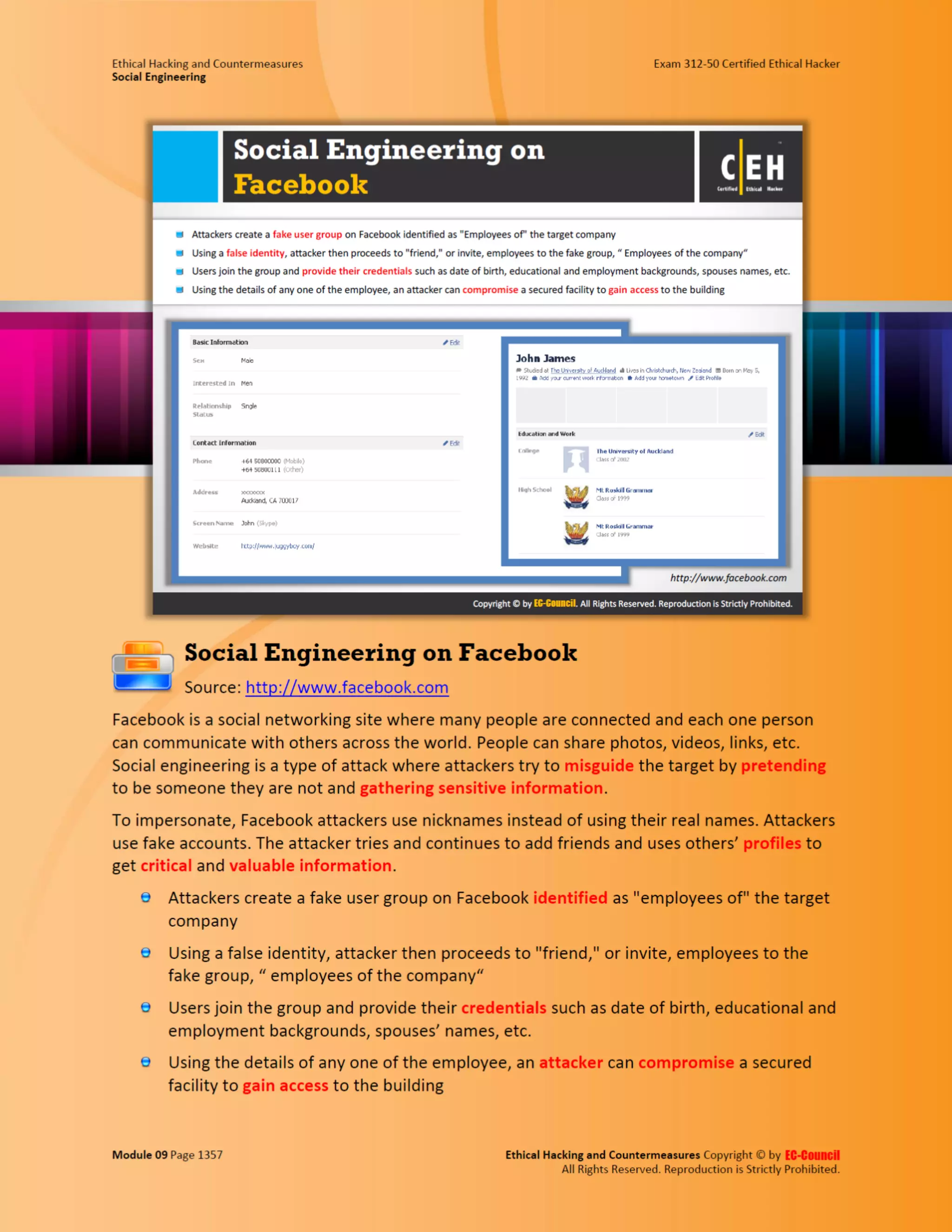 Cehv8 - Module 09: Social Engineering.