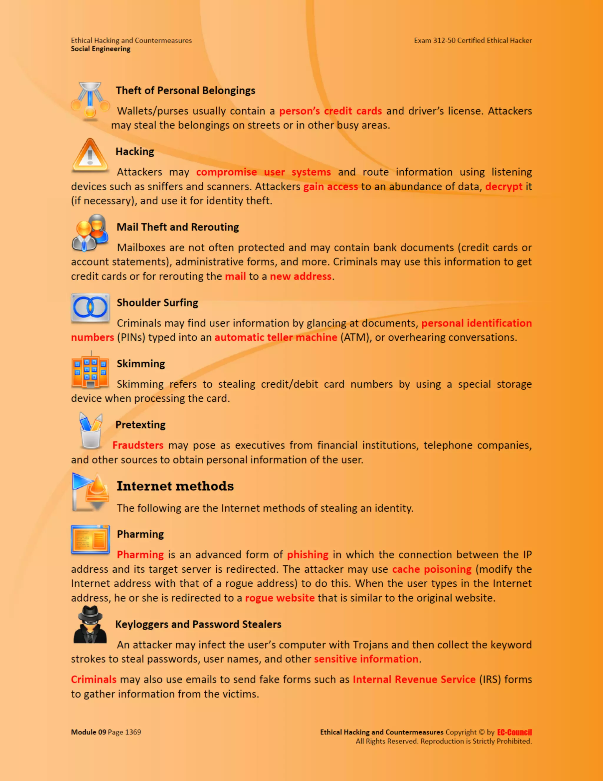 Cehv8 - Module 09: Social Engineering.