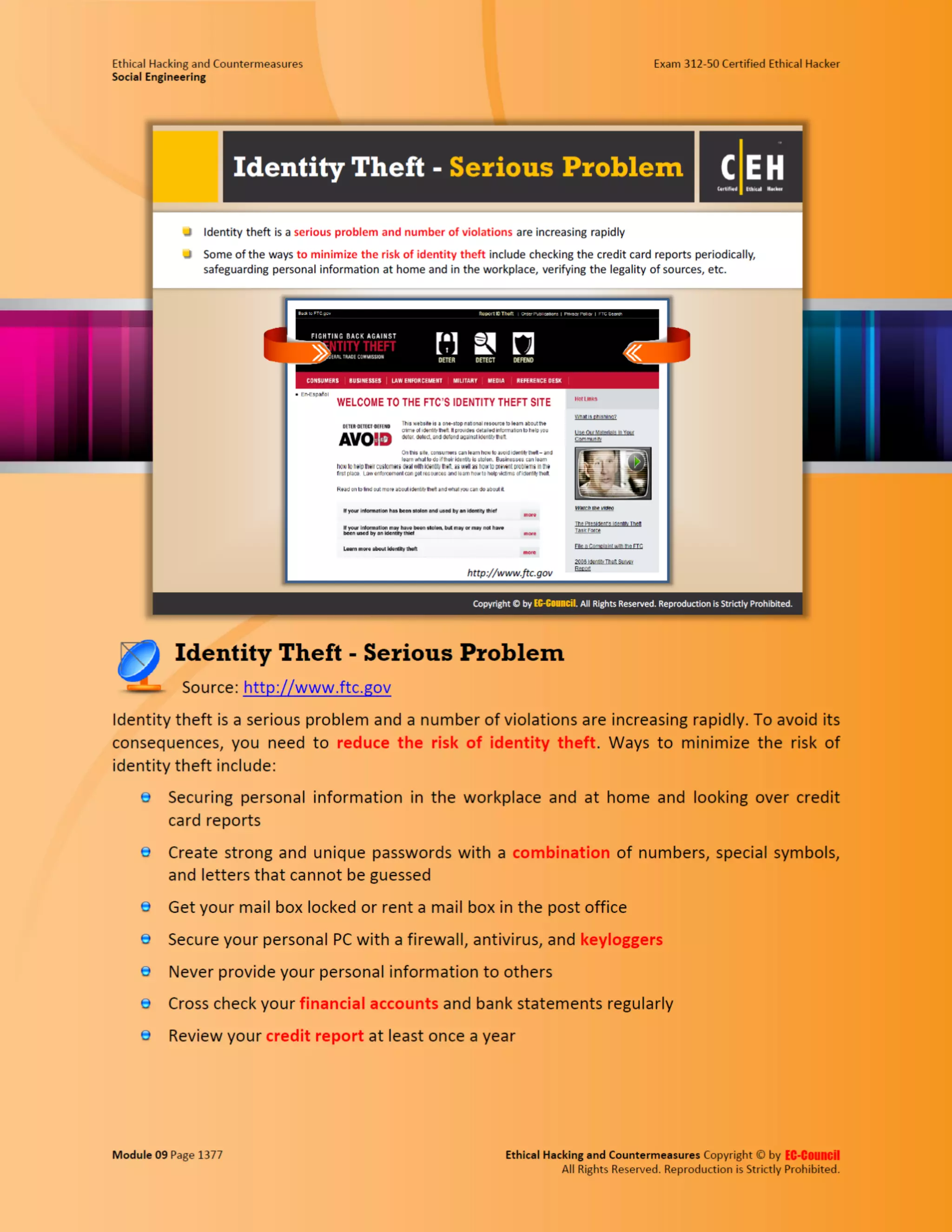 Cehv8 - Module 09: Social Engineering.